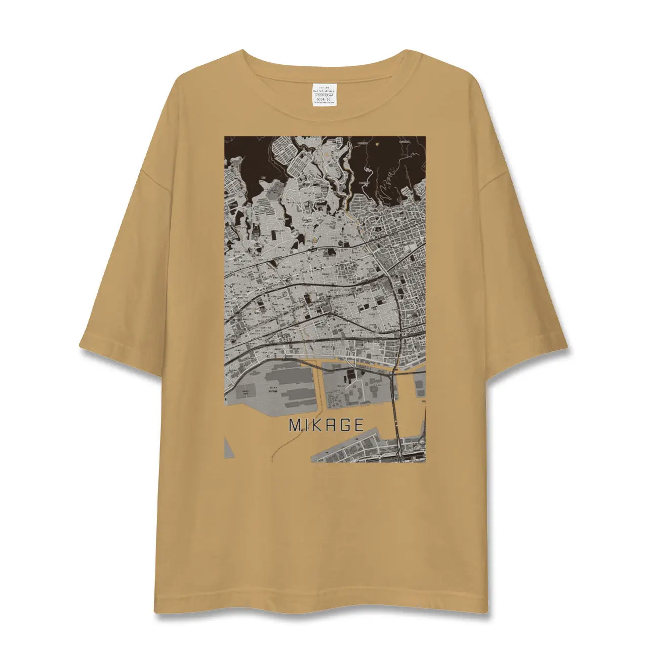【御影(兵庫県)】地図柄ビッグシルエットTシャツ