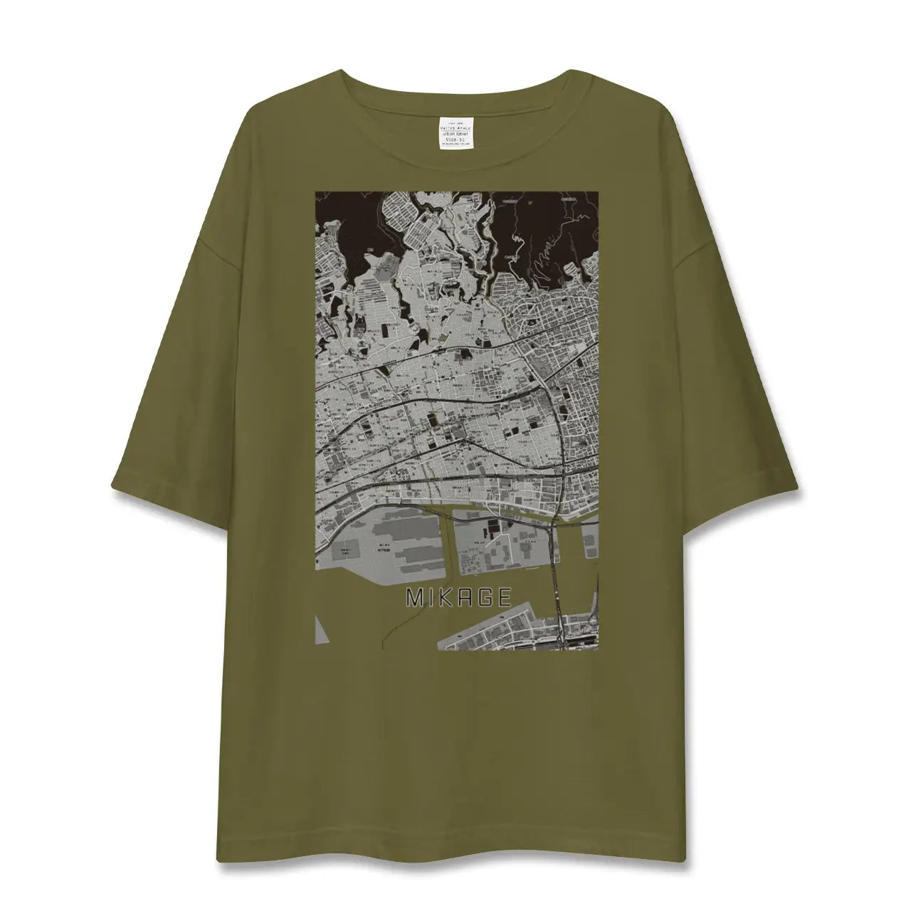 【御影(兵庫県)】地図柄ビッグシルエットTシャツ