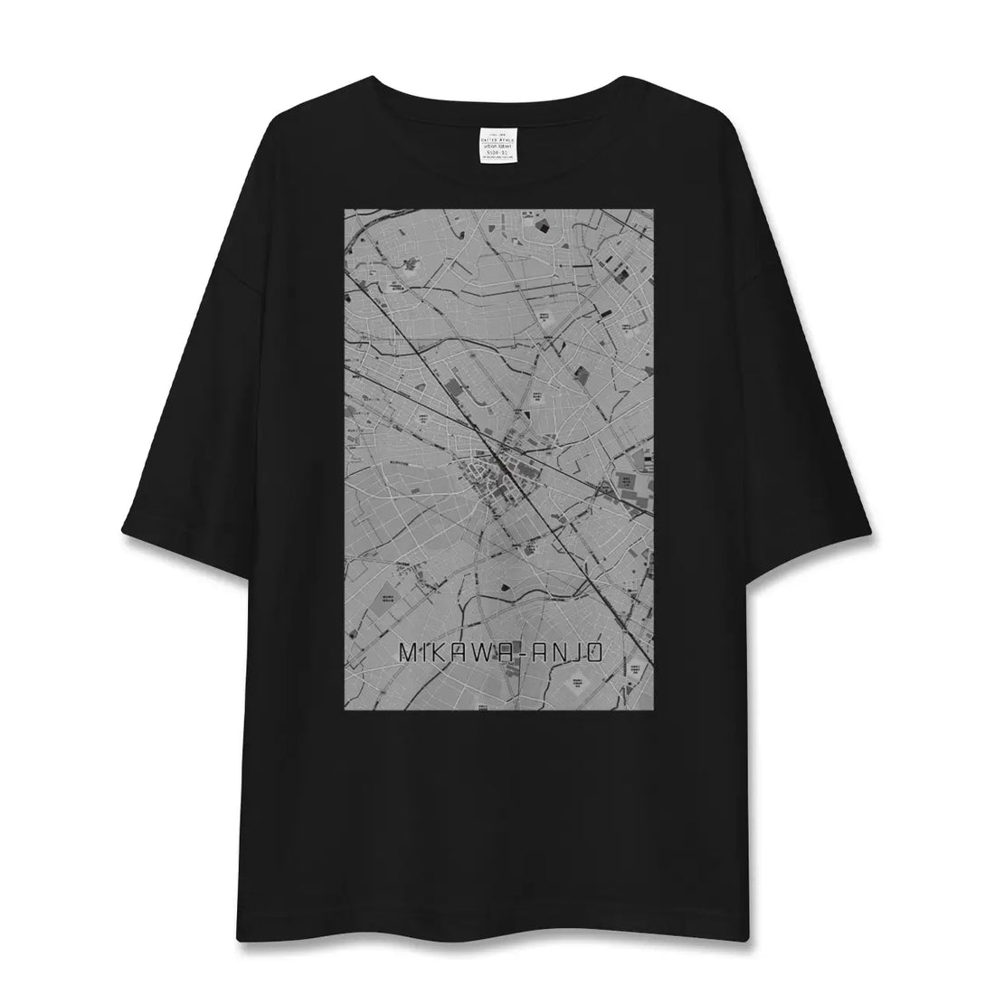 【三河安城(愛知県)】地図柄ビッグシルエットTシャツ