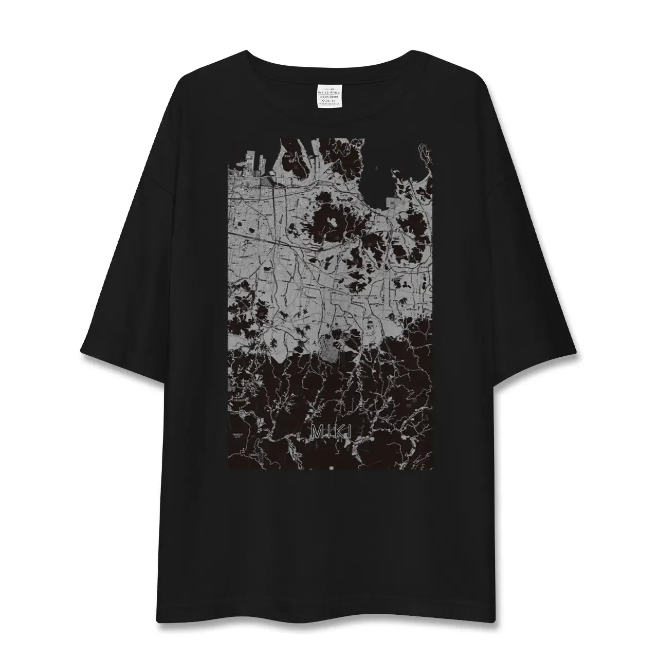 【三木(香川県)(香川県)】地図柄ビッグシルエットTシャツ