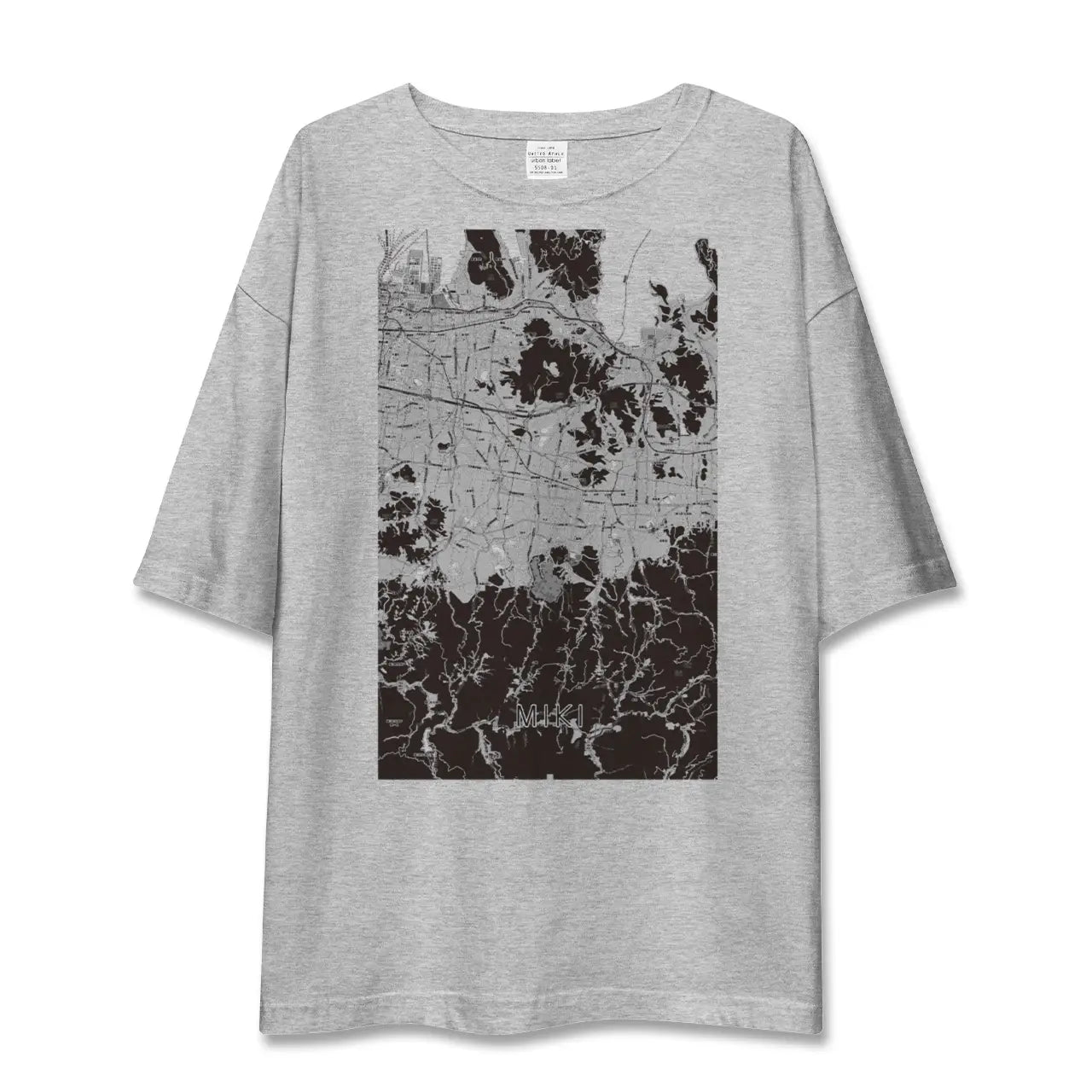 【三木(香川県)(香川県)】地図柄ビッグシルエットTシャツ