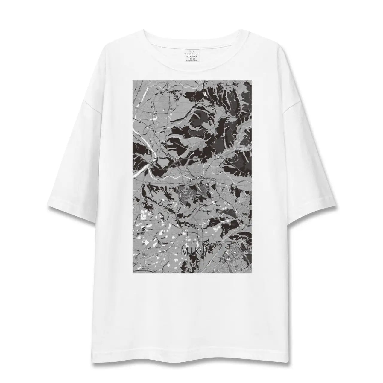 【三木(兵庫県)】地図柄ビッグシルエットTシャツ