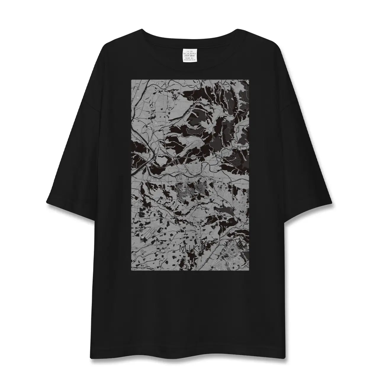 【三木(兵庫県)】地図柄ビッグシルエットTシャツ
