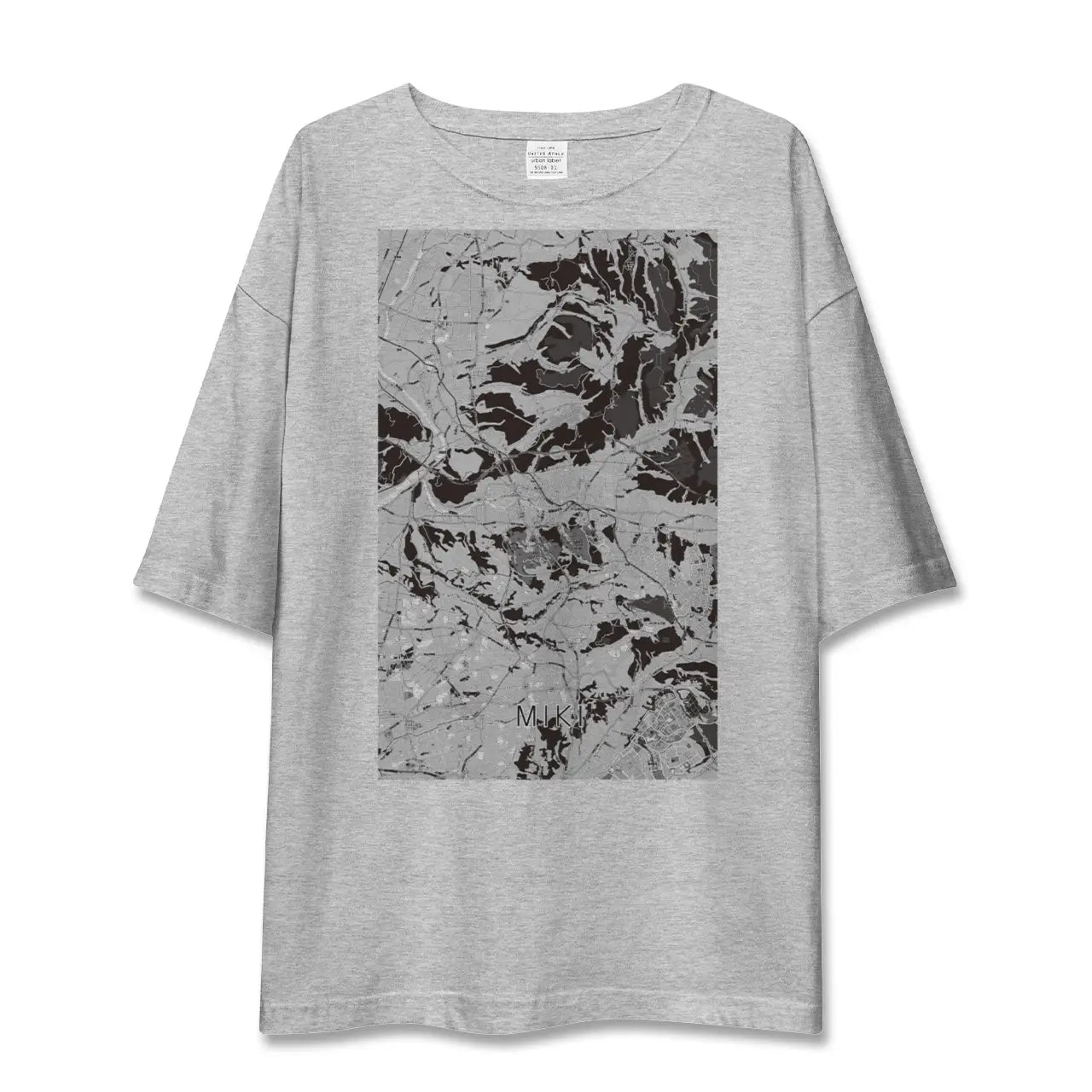 【三木(兵庫県)】地図柄ビッグシルエットTシャツ