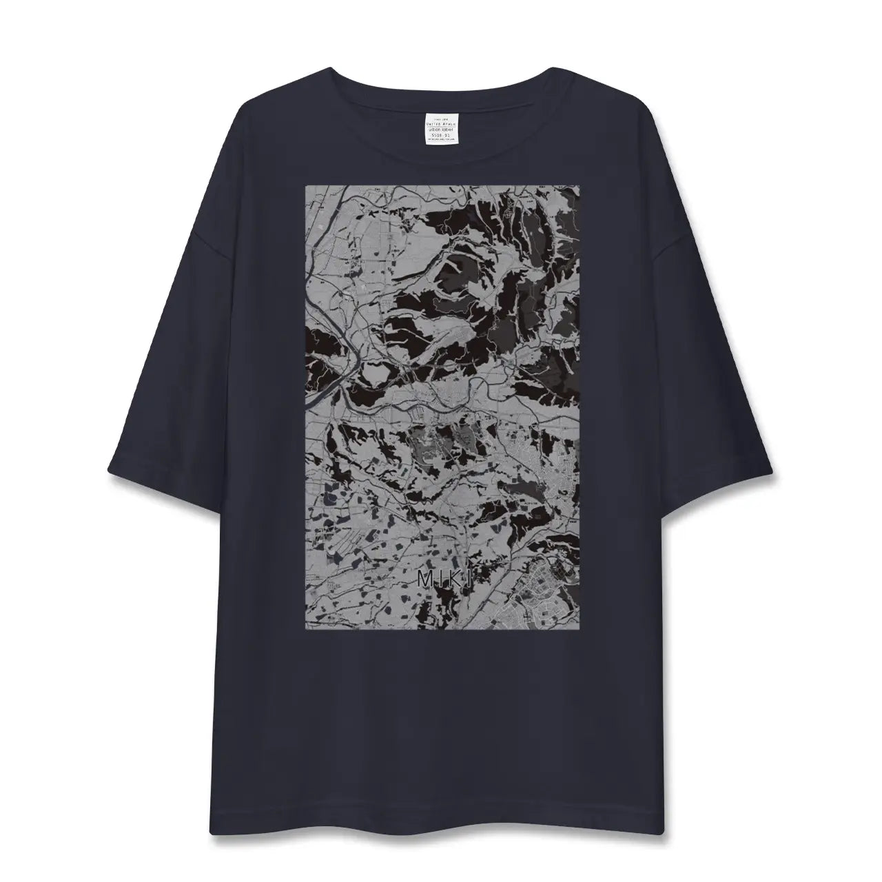 【三木(兵庫県)】地図柄ビッグシルエットTシャツ