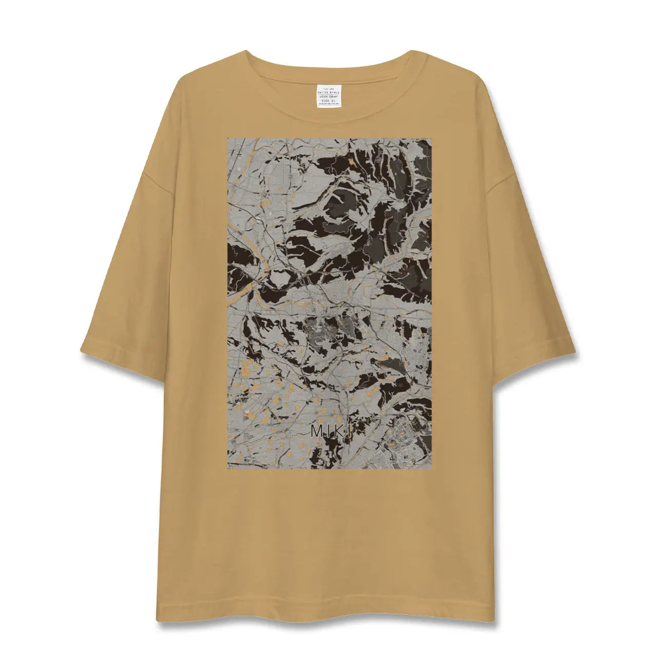 【三木(兵庫県)】地図柄ビッグシルエットTシャツ
