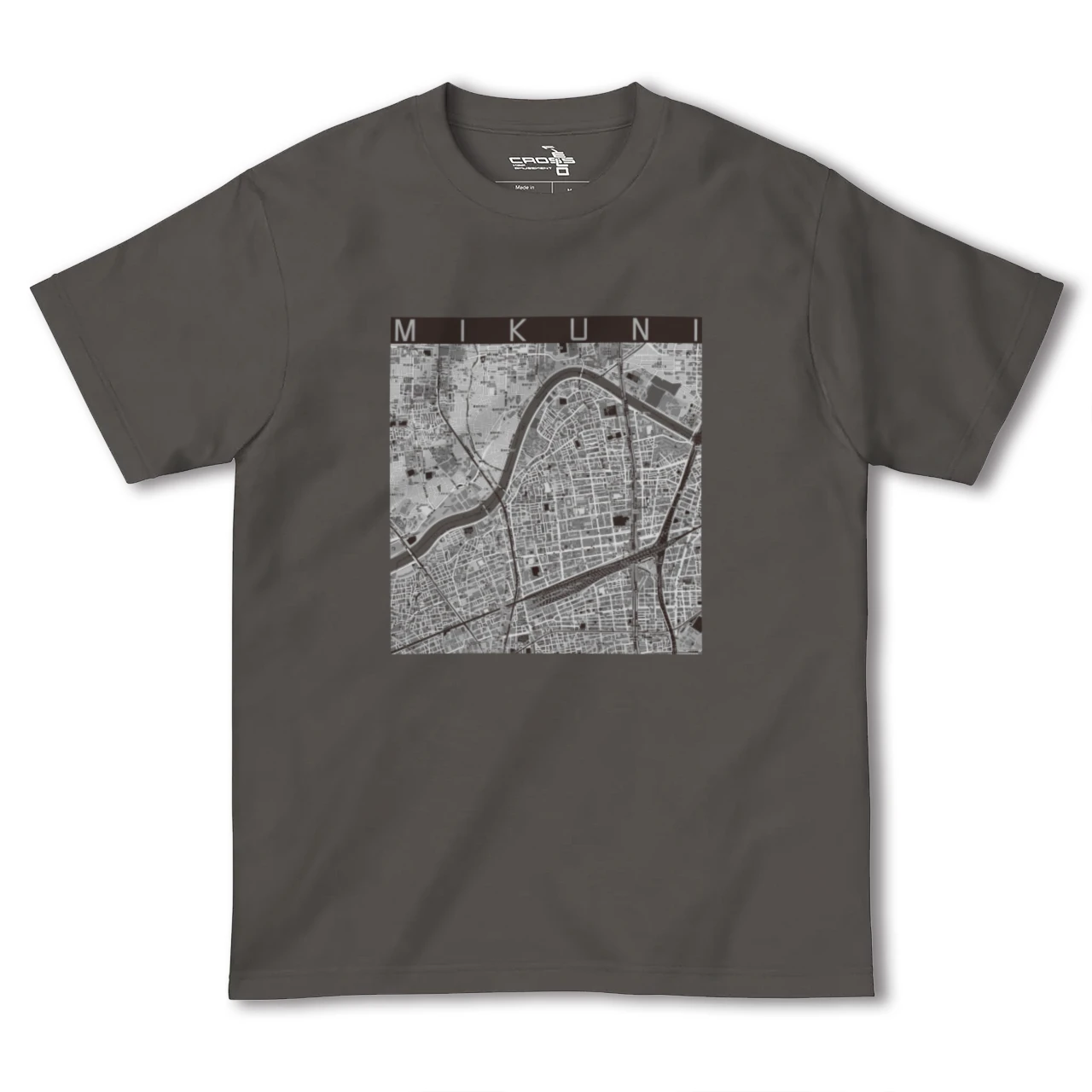 【三国(大阪府)(大阪府)】地図柄ヘビーウェイトTシャツ