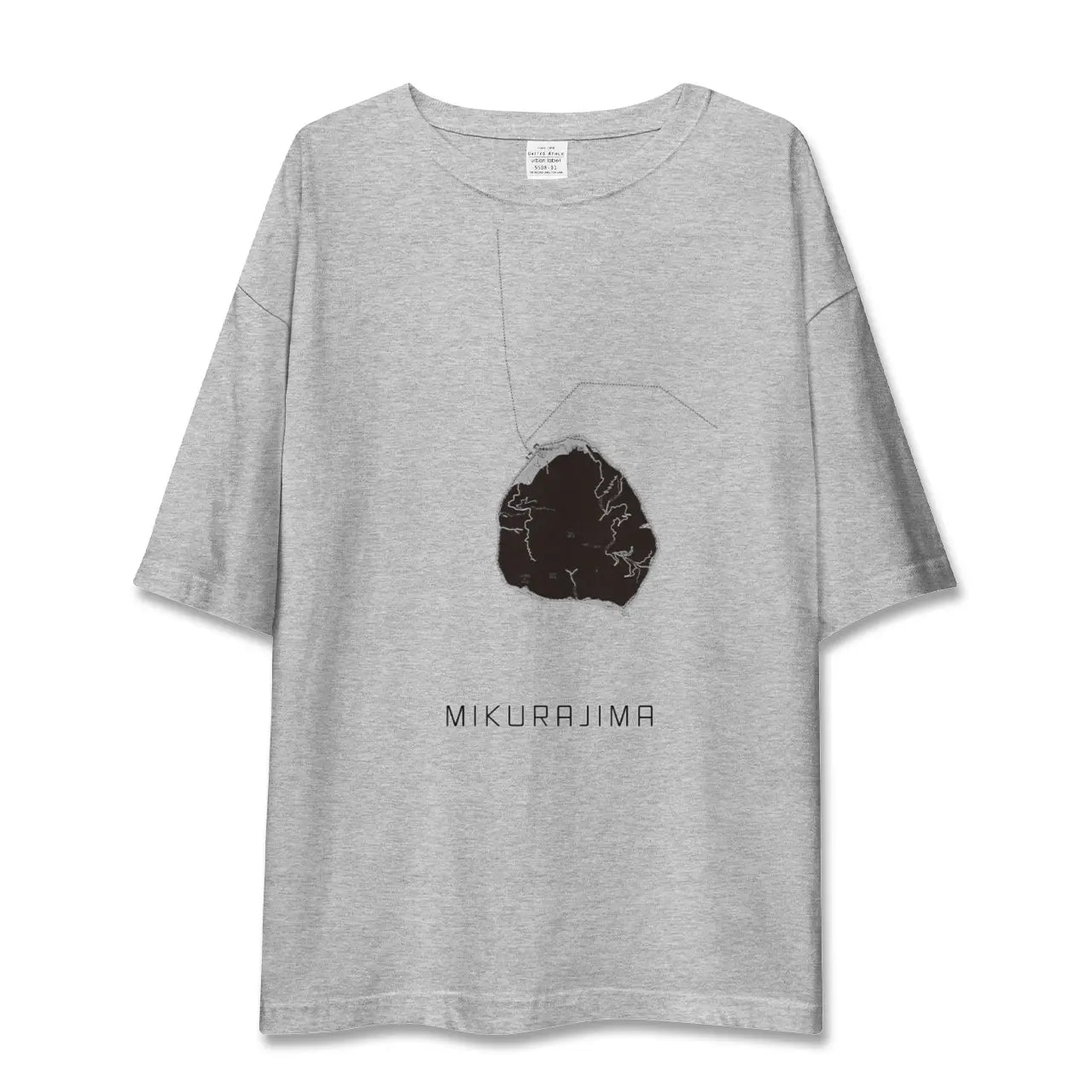 【御蔵島(東京都)】地図柄ビッグシルエットTシャツ