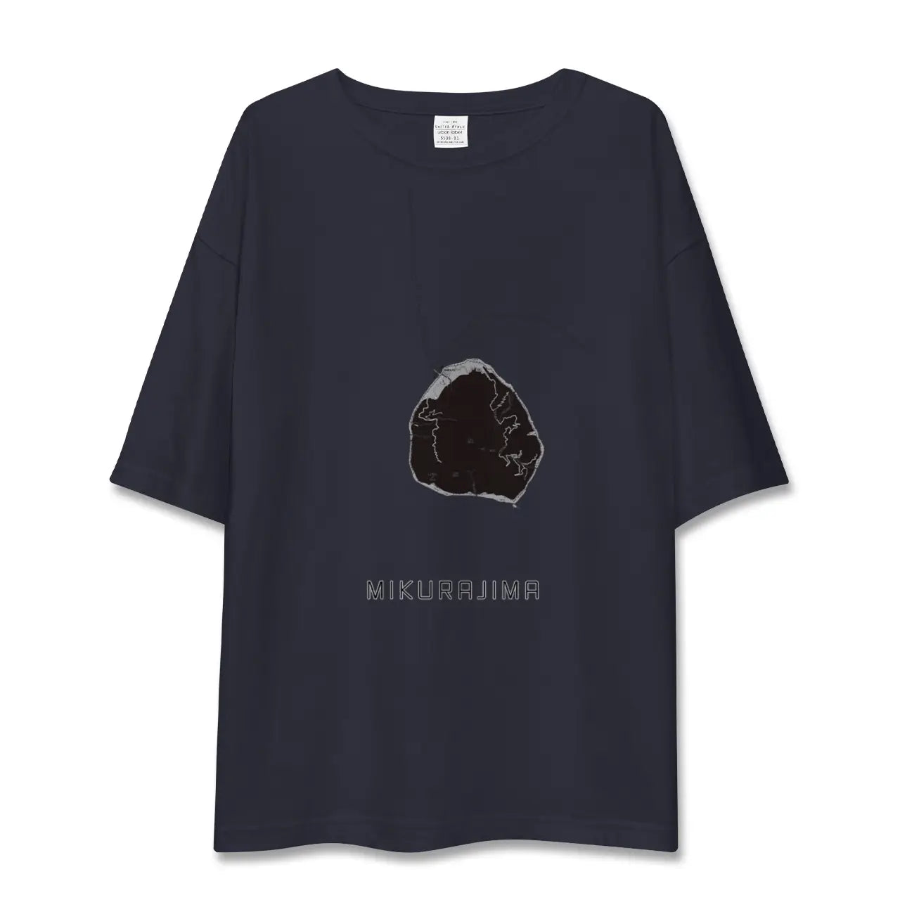 【御蔵島(東京都)】地図柄ビッグシルエットTシャツ