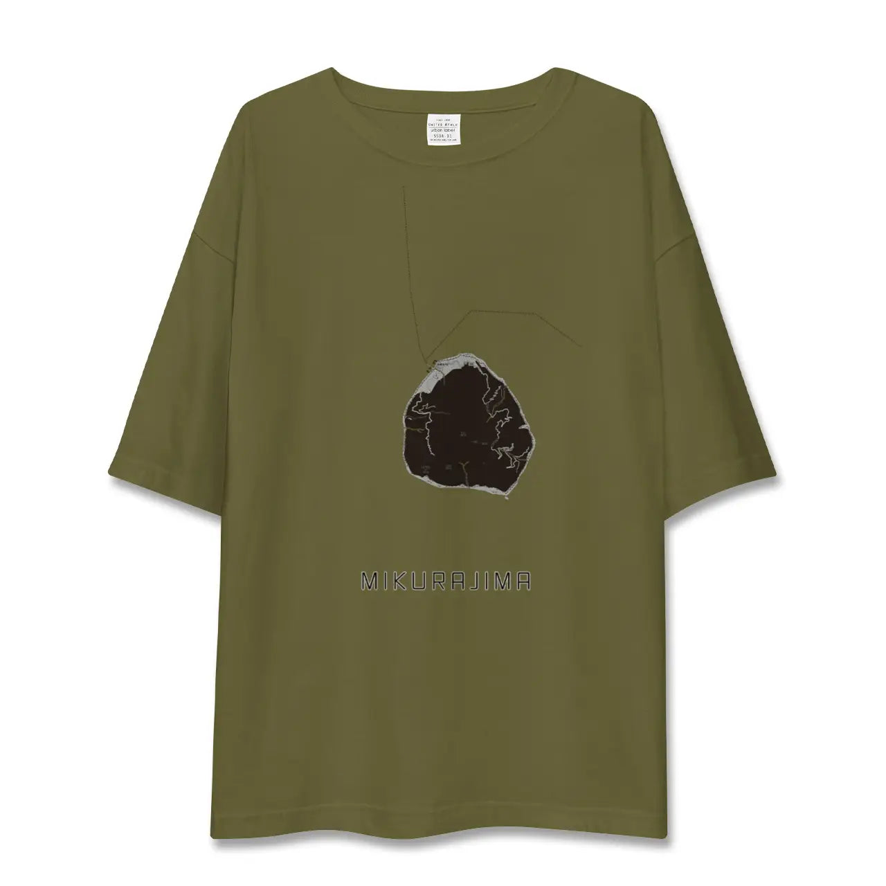 【御蔵島(東京都)】地図柄ビッグシルエットTシャツ