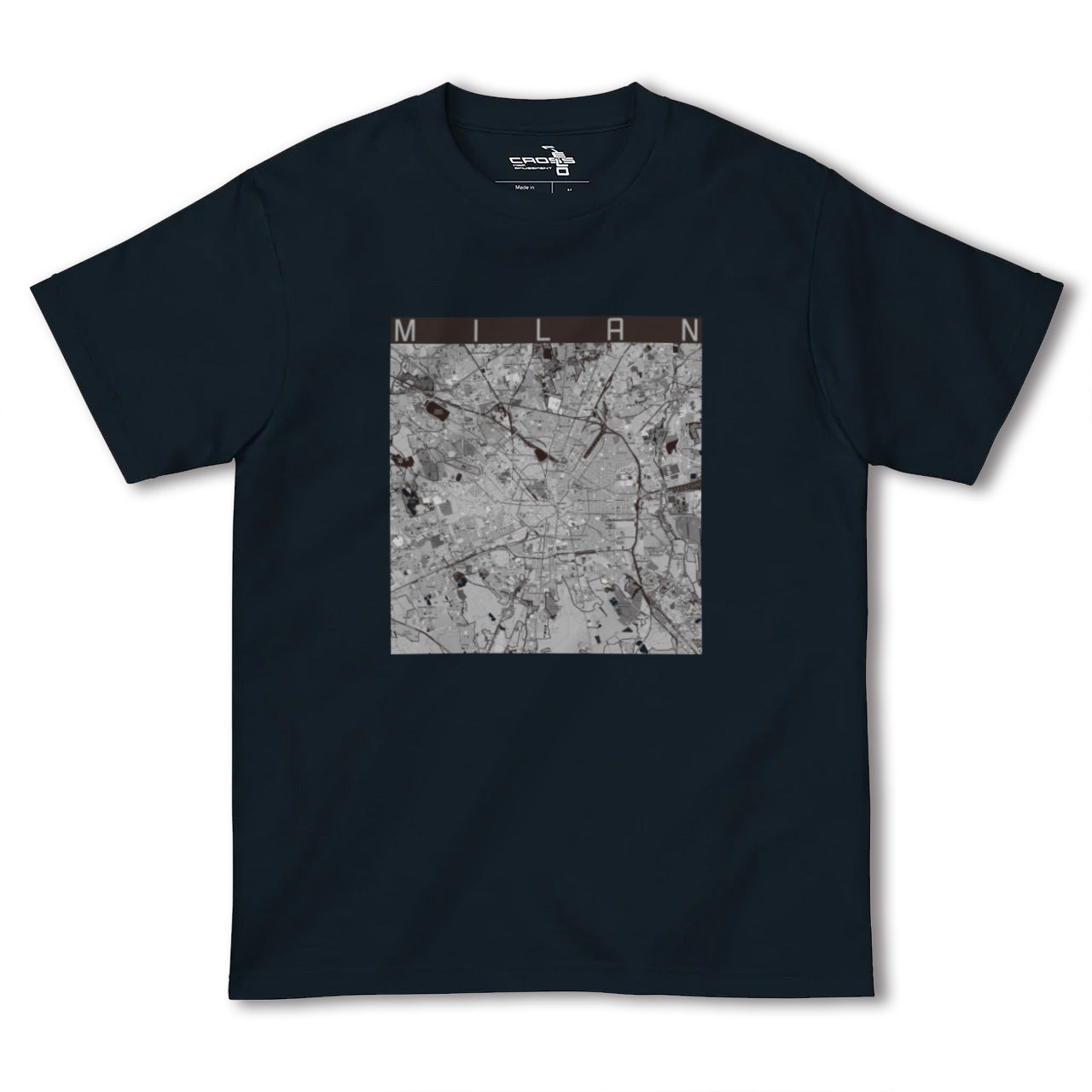 【ミラノ(イタリア)】地図柄ヘビーウェイトTシャツ