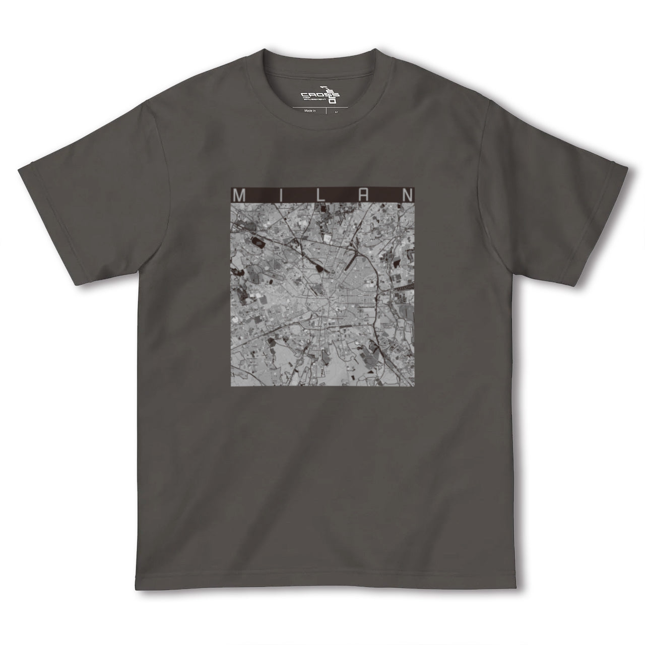 【ミラノ(イタリア)】地図柄ヘビーウェイトTシャツ