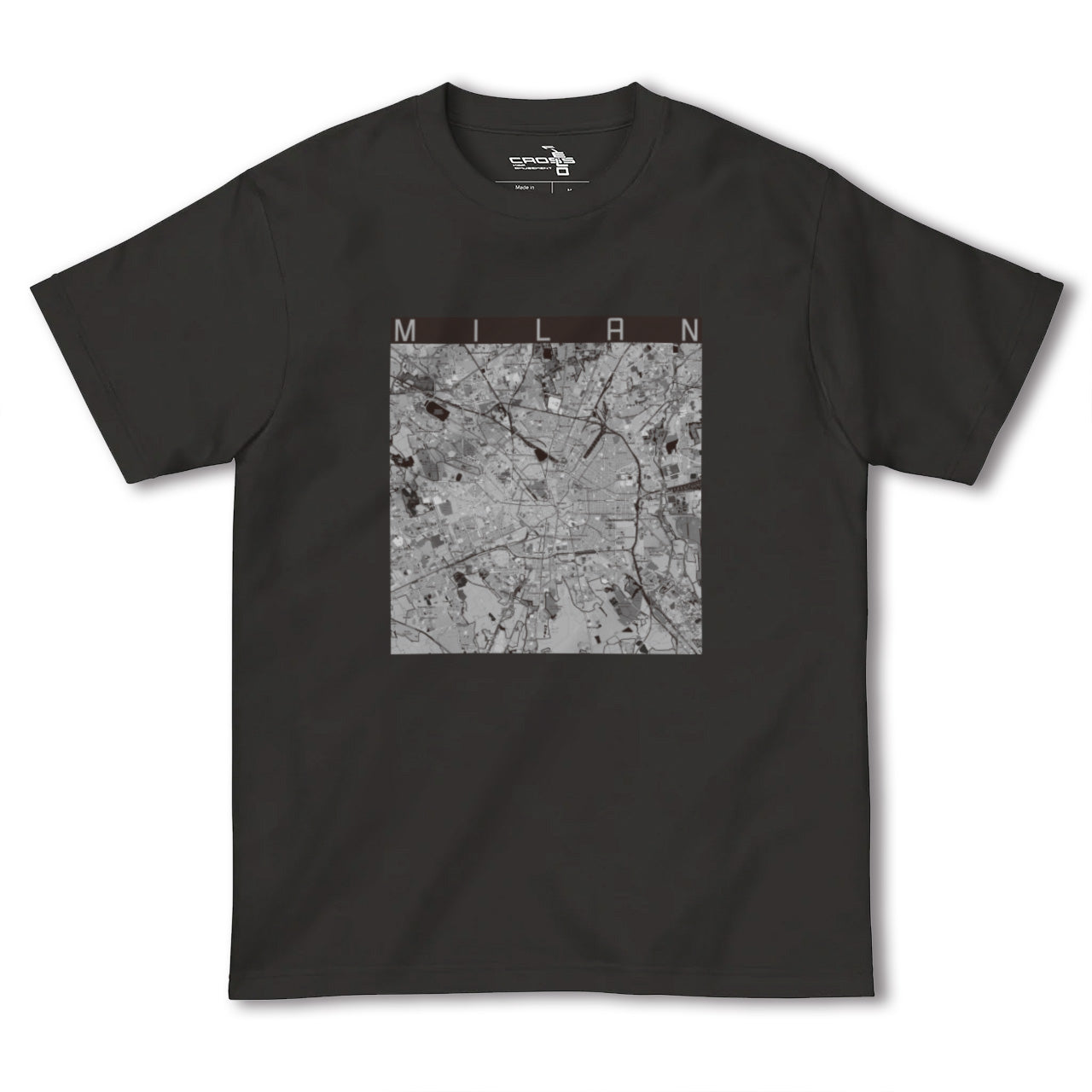 【ミラノ(イタリア)】地図柄ヘビーウェイトTシャツ