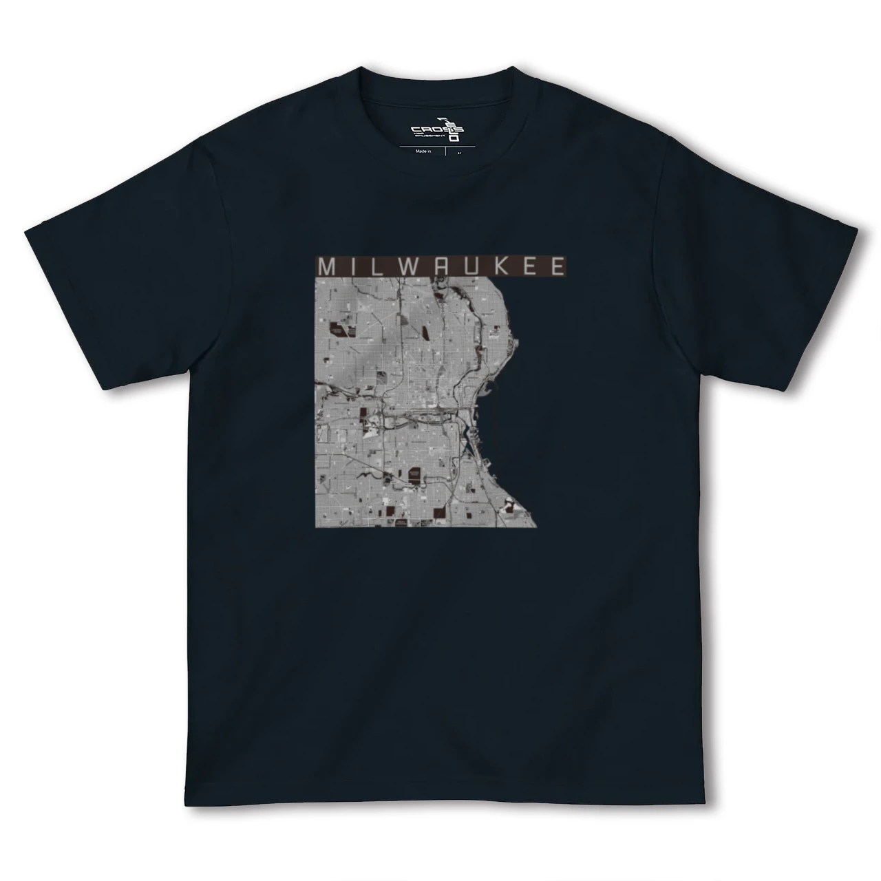 【ミルウォーキー(アメリカ)】地図柄ヘビーウェイトTシャツ