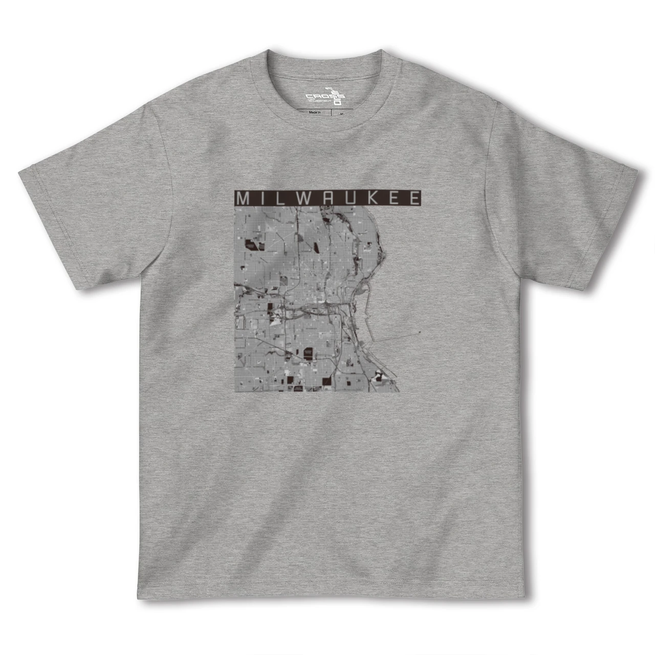 【ミルウォーキー(アメリカ)】地図柄ヘビーウェイトTシャツ