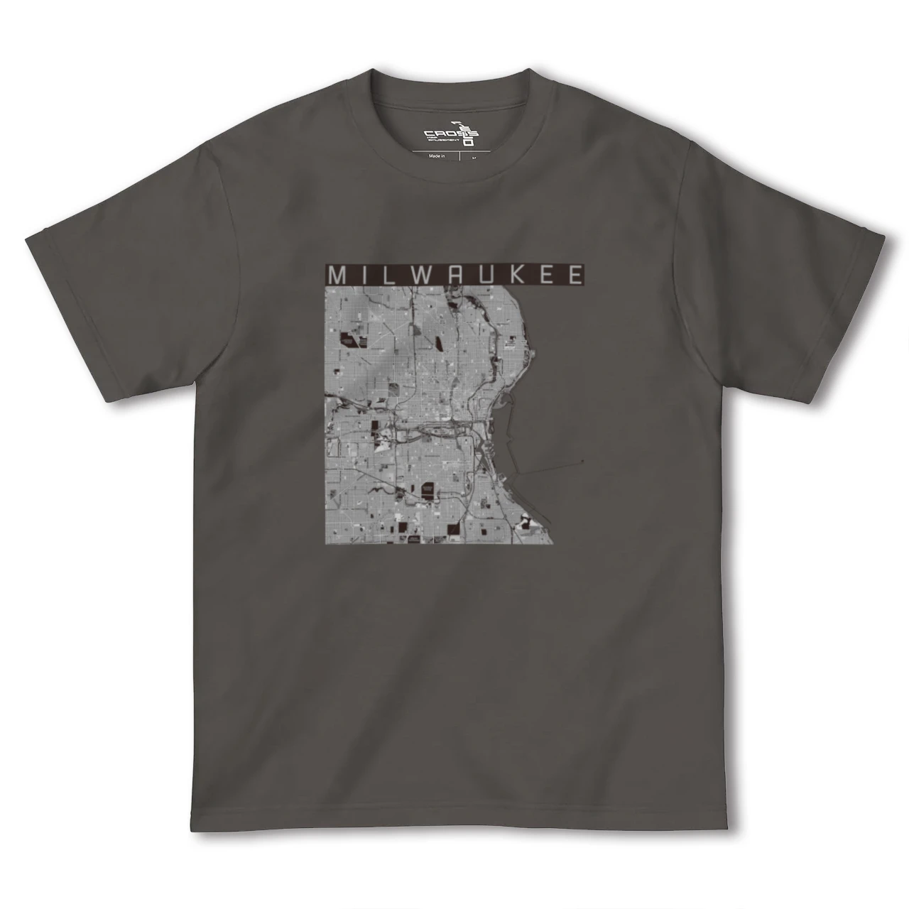 【ミルウォーキー(アメリカ)】地図柄ヘビーウェイトTシャツ