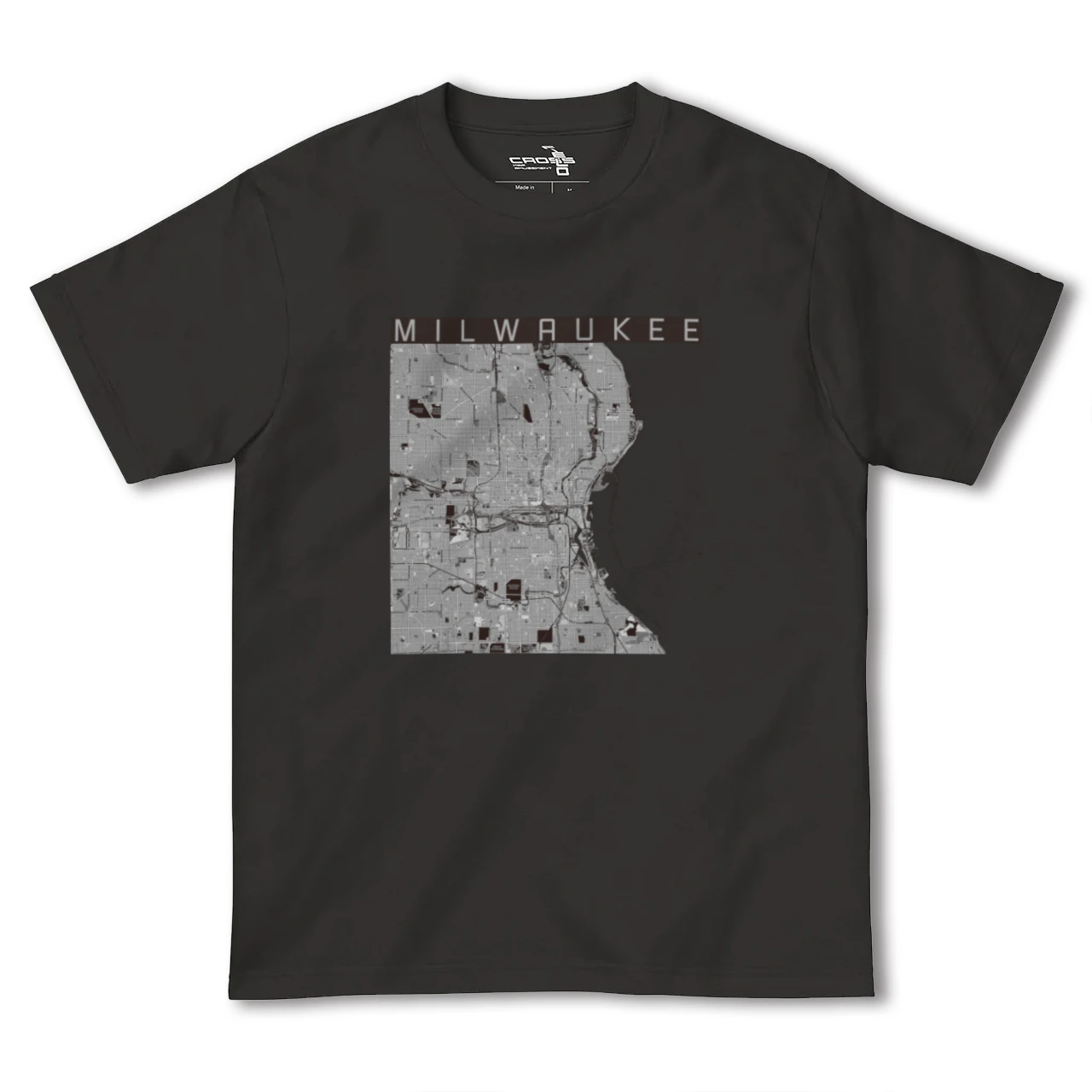 【ミルウォーキー(アメリカ)】地図柄ヘビーウェイトTシャツ