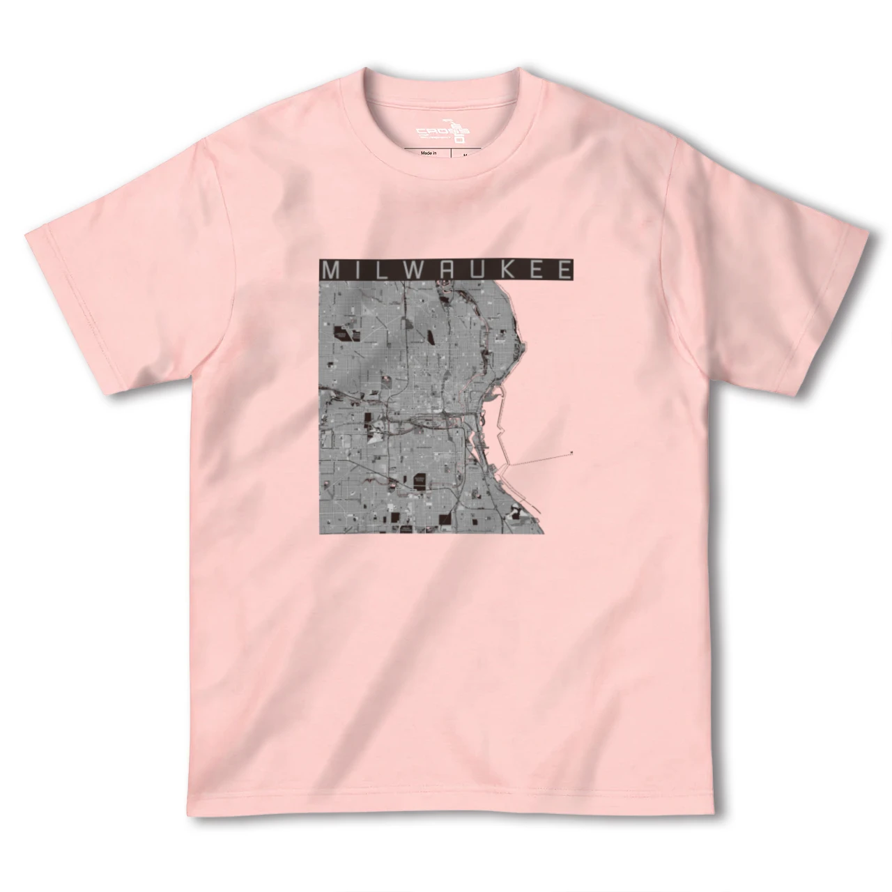 【ミルウォーキー(アメリカ)】地図柄ヘビーウェイトTシャツ