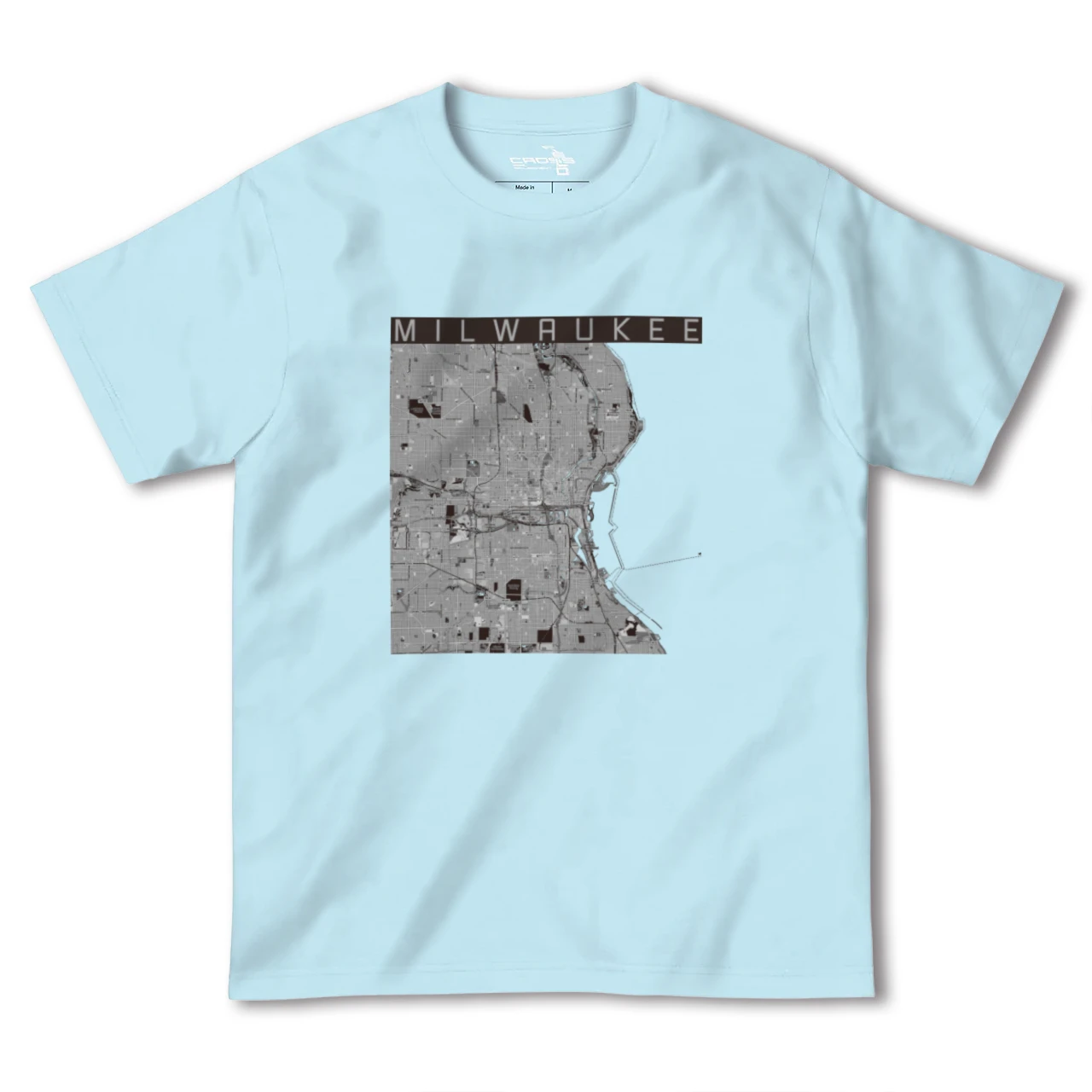 【ミルウォーキー(アメリカ)】地図柄ヘビーウェイトTシャツ