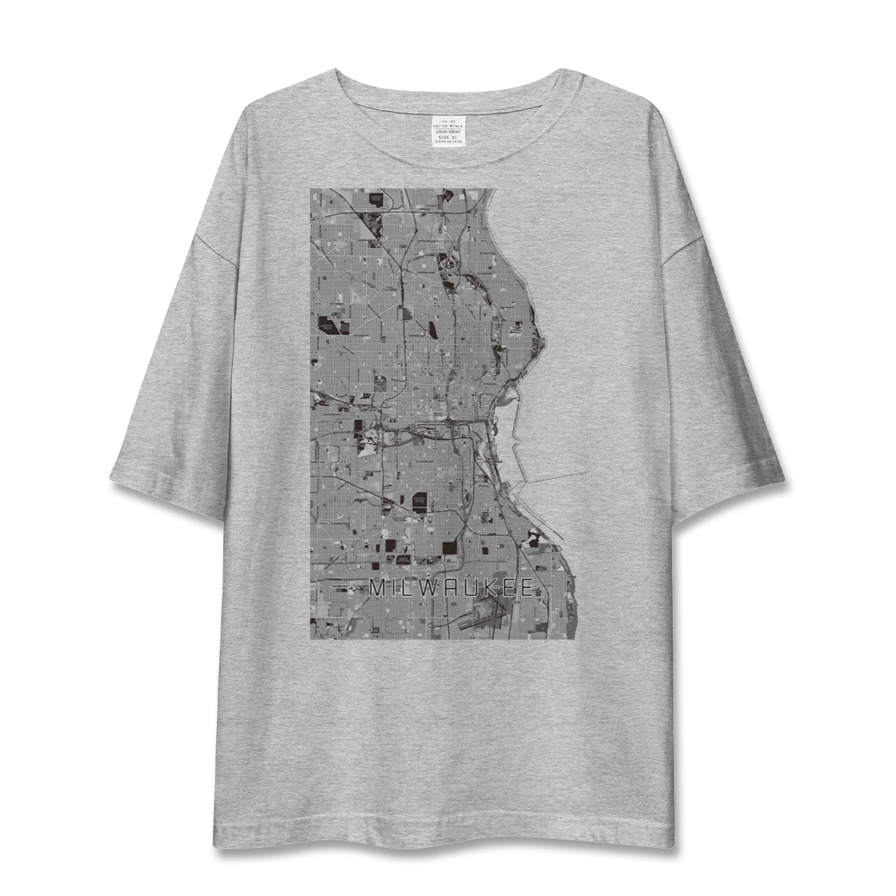 【ミルウォーキー(アメリカ)】地図柄ビッグシルエットTシャツ