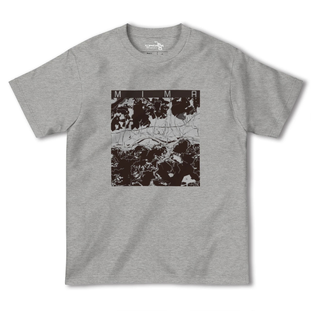【美馬(徳島県)】地図柄ヘビーウェイトTシャツ
