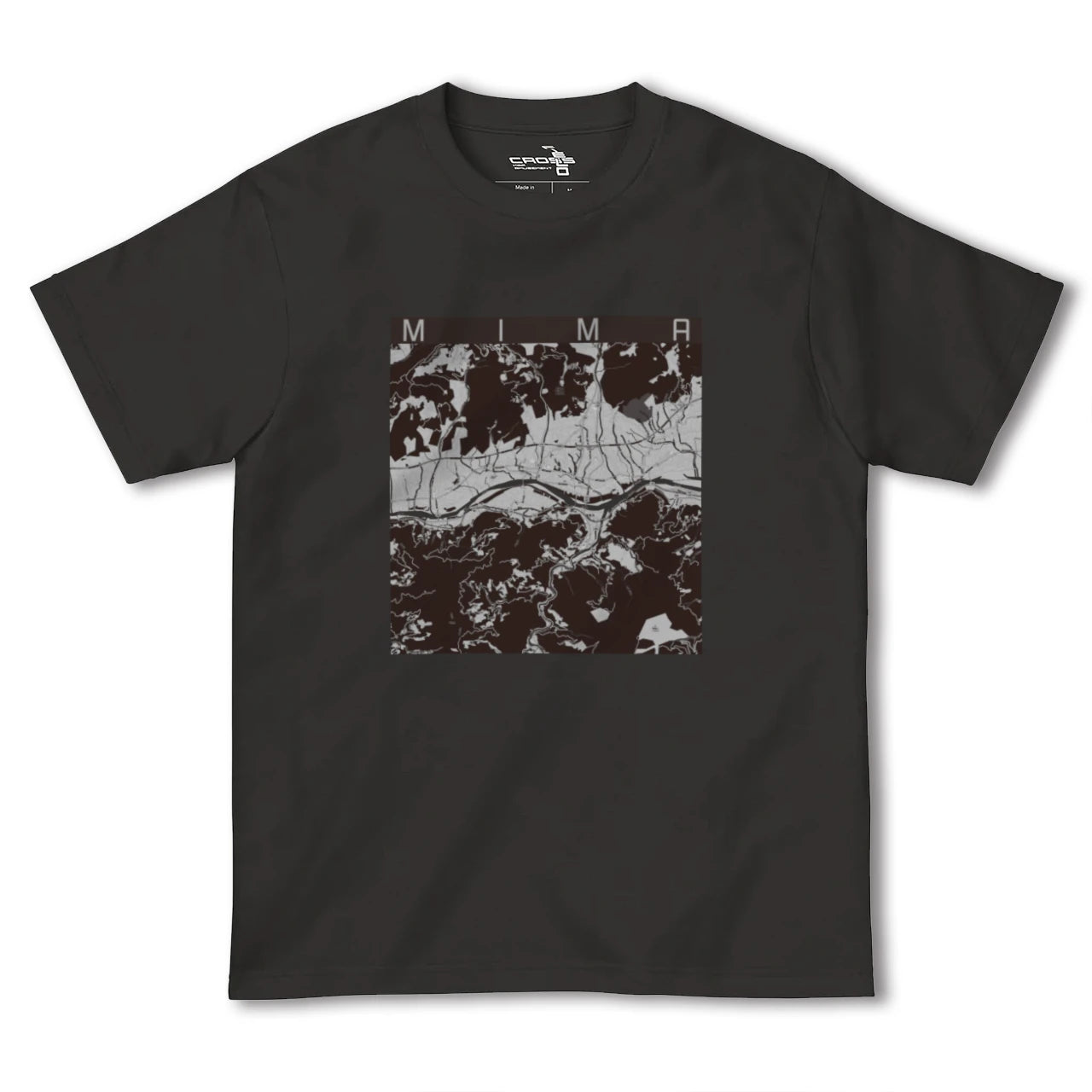 【美馬(徳島県)】地図柄ヘビーウェイトTシャツ