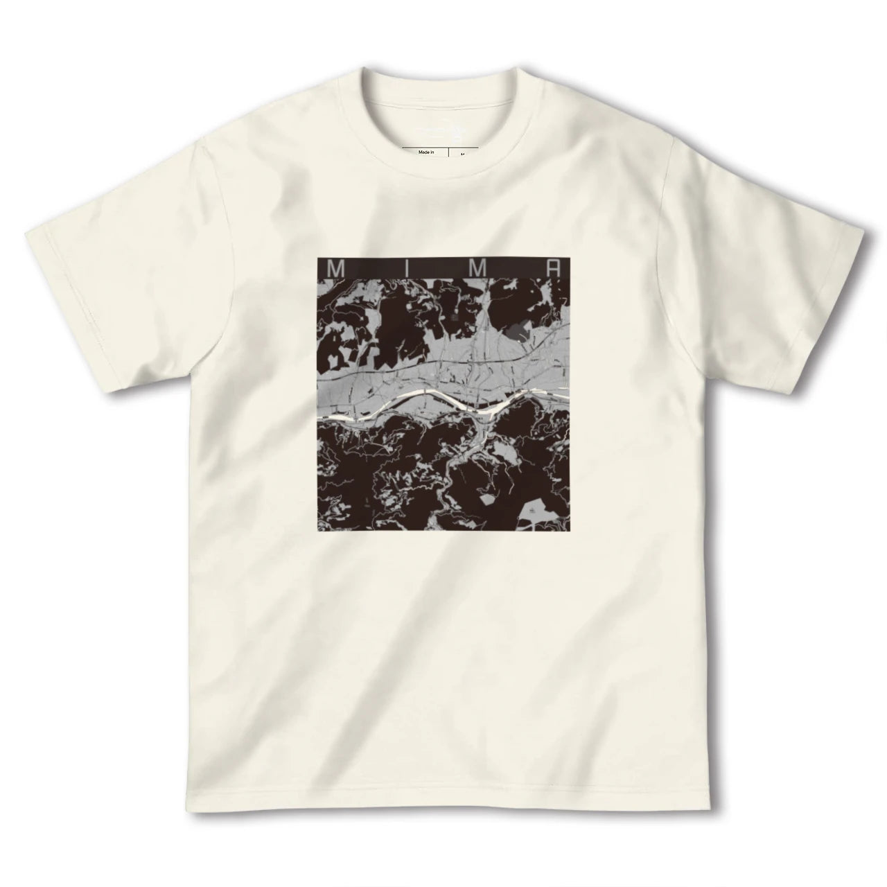 【美馬(徳島県)】地図柄ヘビーウェイトTシャツ