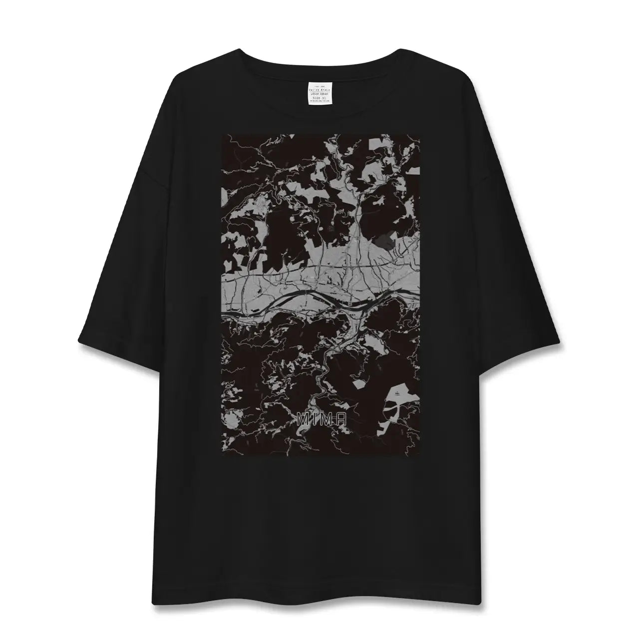 【美馬(徳島県)】地図柄ビッグシルエットTシャツ