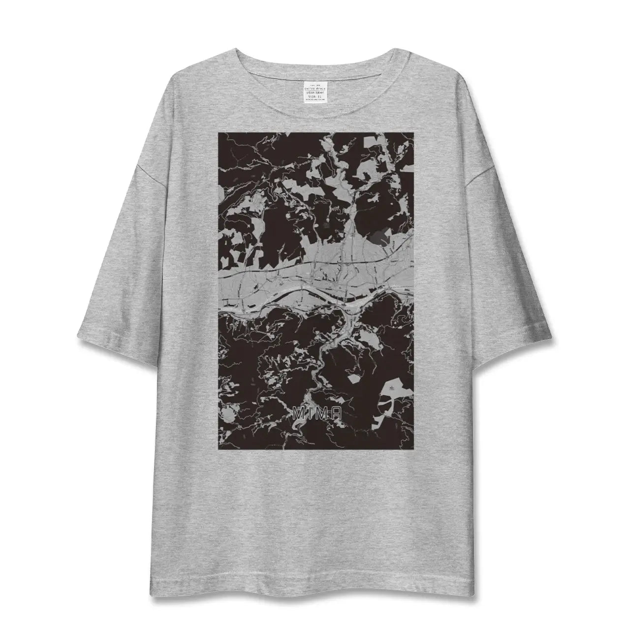 【美馬(徳島県)】地図柄ビッグシルエットTシャツ
