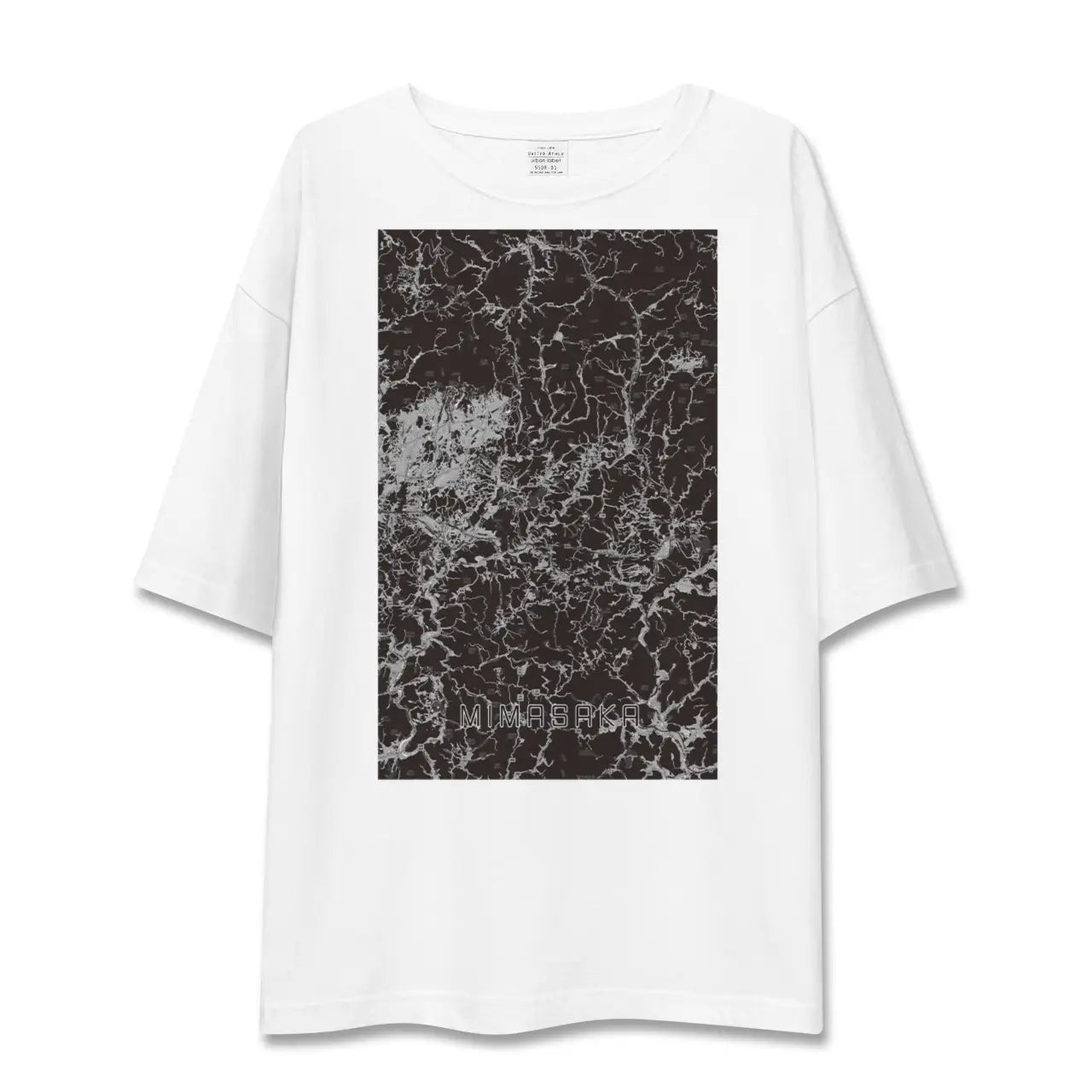 【美作(岡山県)】地図柄ビッグシルエットTシャツ