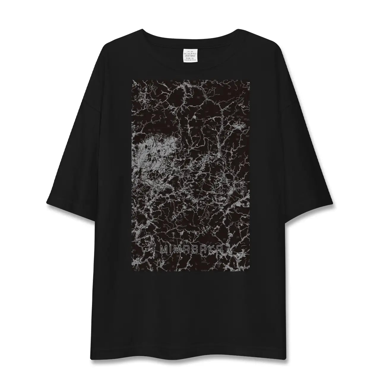 【美作(岡山県)】地図柄ビッグシルエットTシャツ
