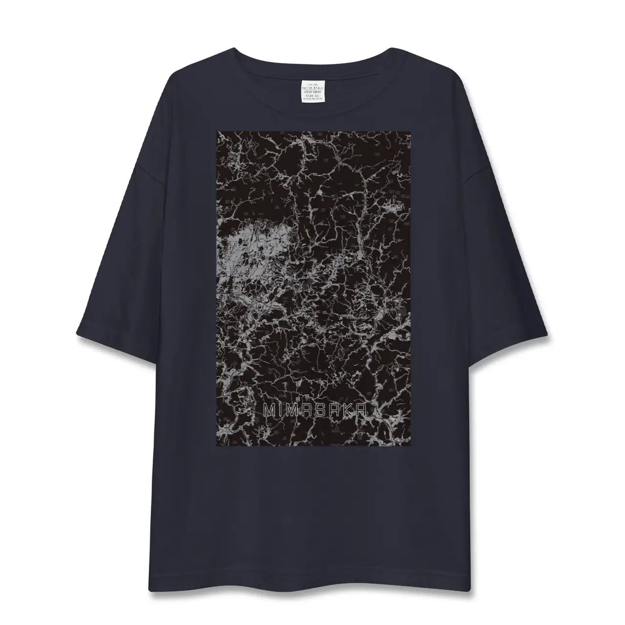 【美作(岡山県)】地図柄ビッグシルエットTシャツ