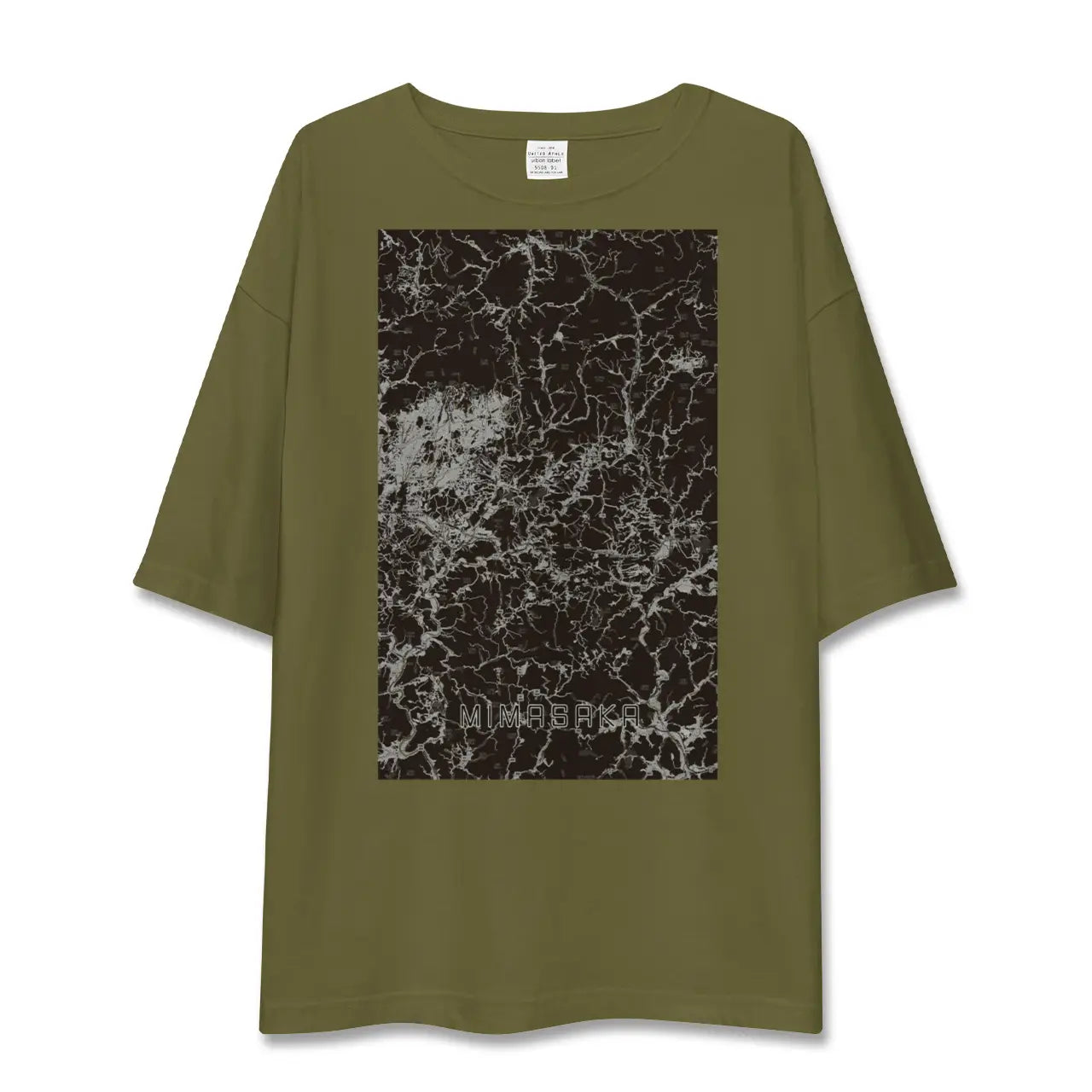 【美作(岡山県)】地図柄ビッグシルエットTシャツ