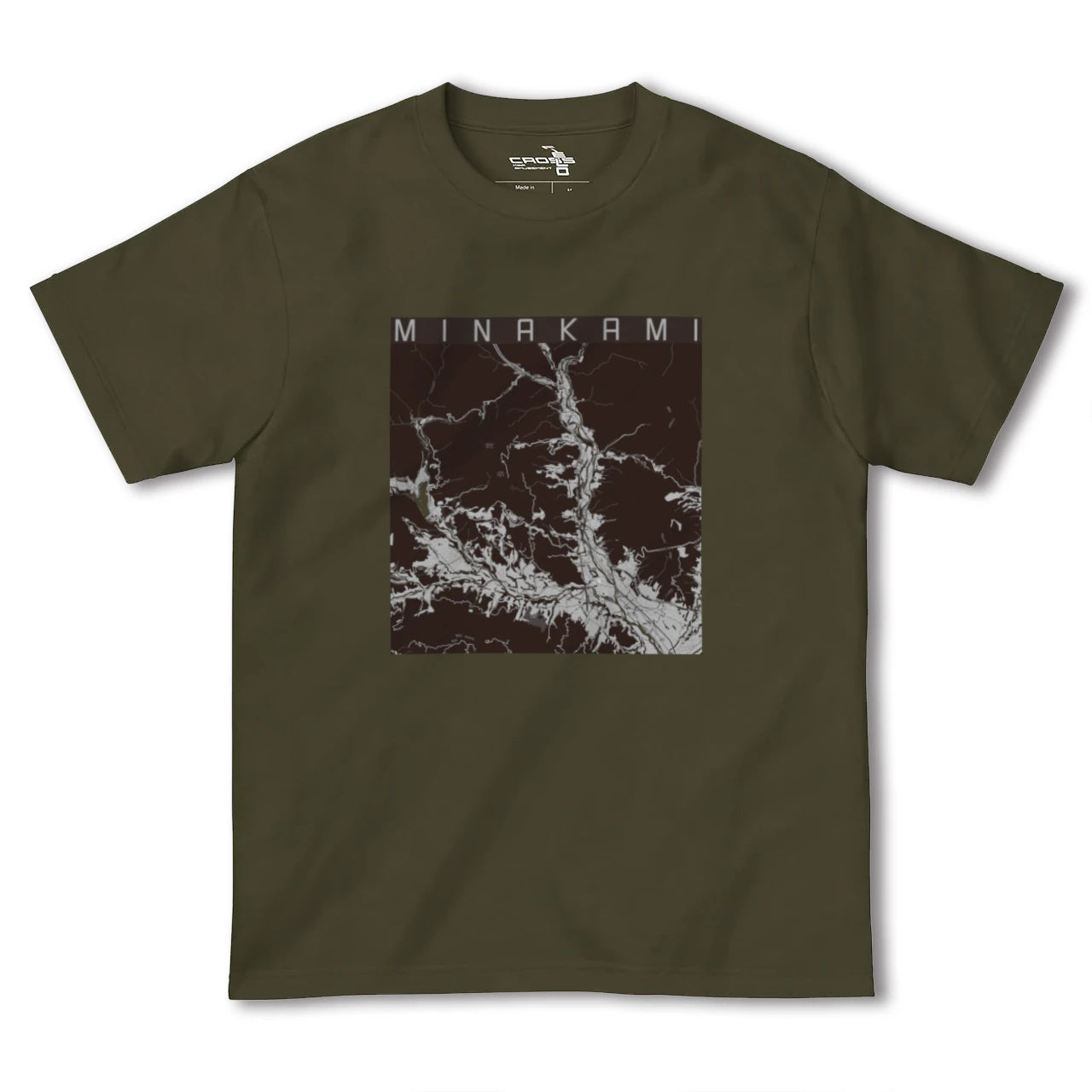 【みなかみ(群馬県)】地図柄ヘビーウェイトTシャツ