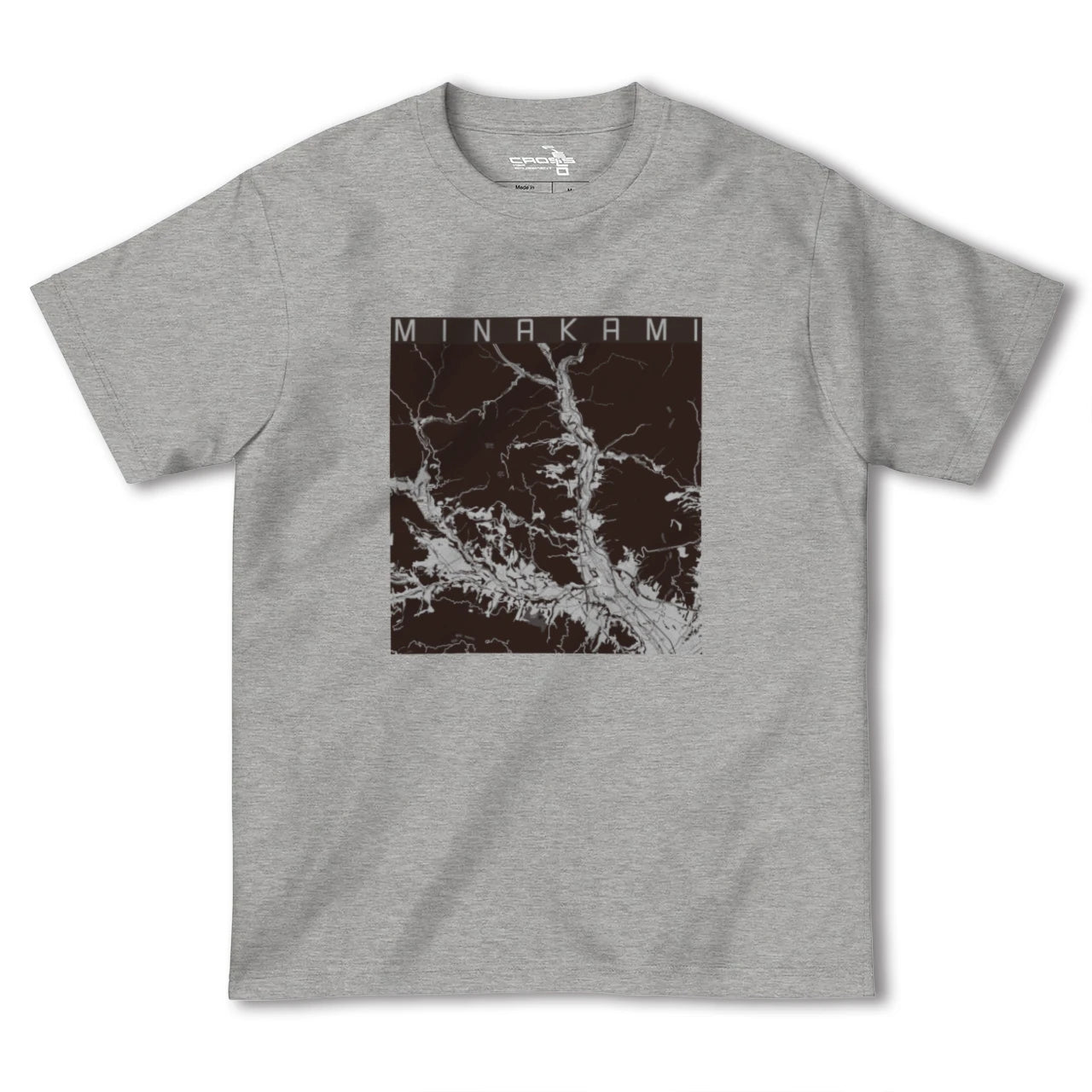 【みなかみ(群馬県)】地図柄ヘビーウェイトTシャツ