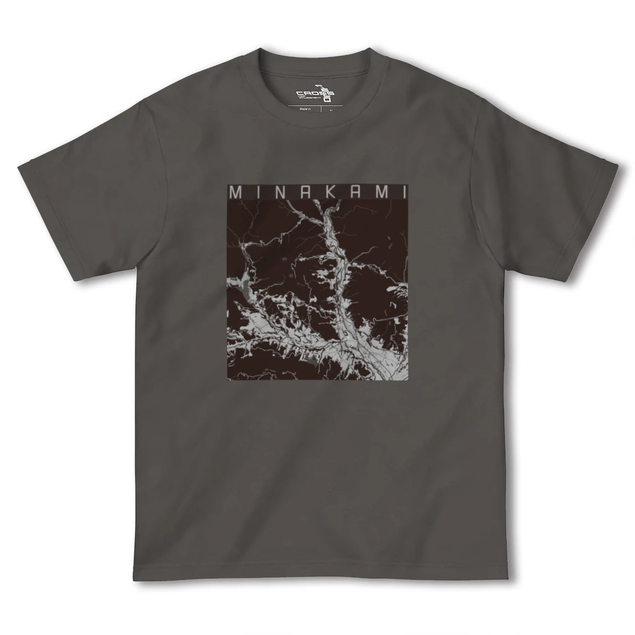 【みなかみ(群馬県)】地図柄ヘビーウェイトTシャツ
