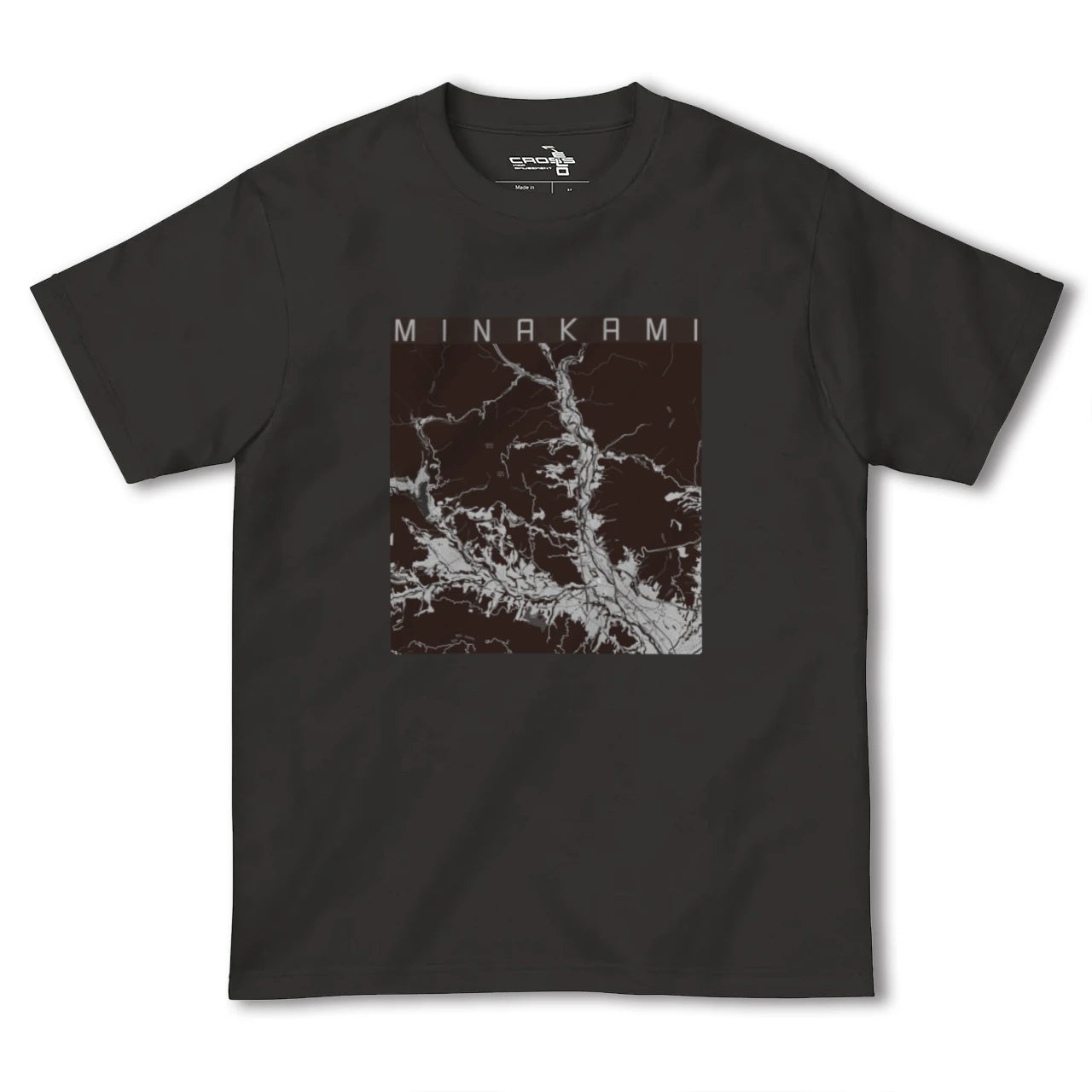 【みなかみ(群馬県)】地図柄ヘビーウェイトTシャツ