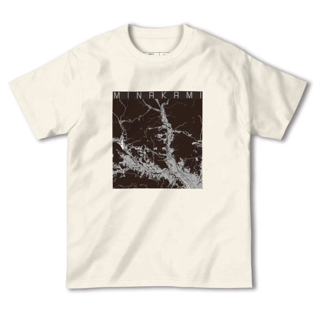 【みなかみ(群馬県)】地図柄ヘビーウェイトTシャツ