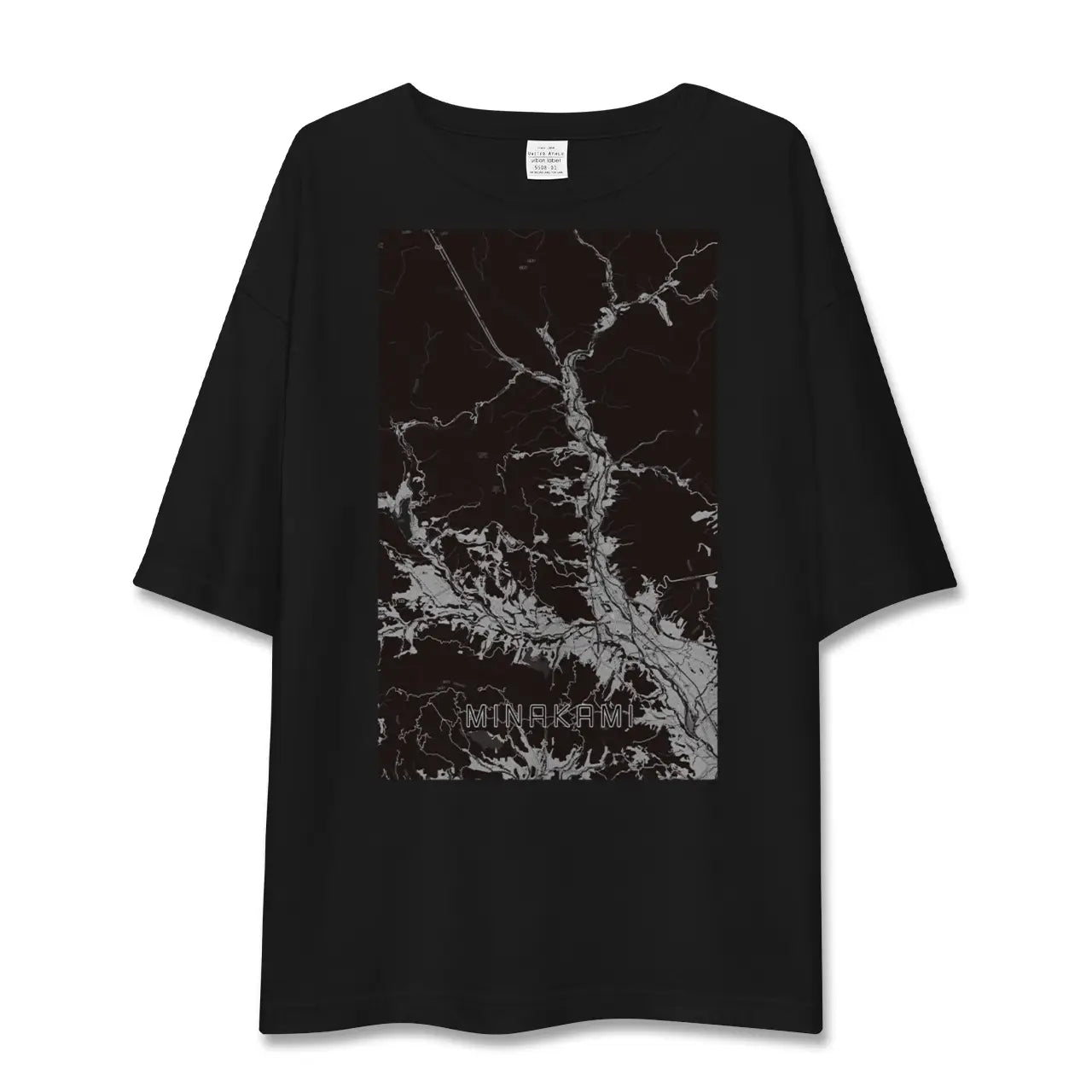 【みなかみ(群馬県)】地図柄ビッグシルエットTシャツ