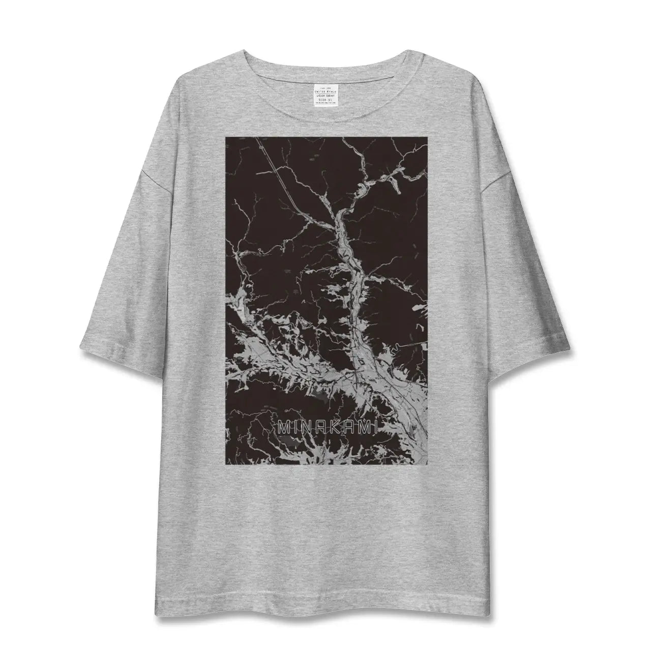 【みなかみ(群馬県)】地図柄ビッグシルエットTシャツ