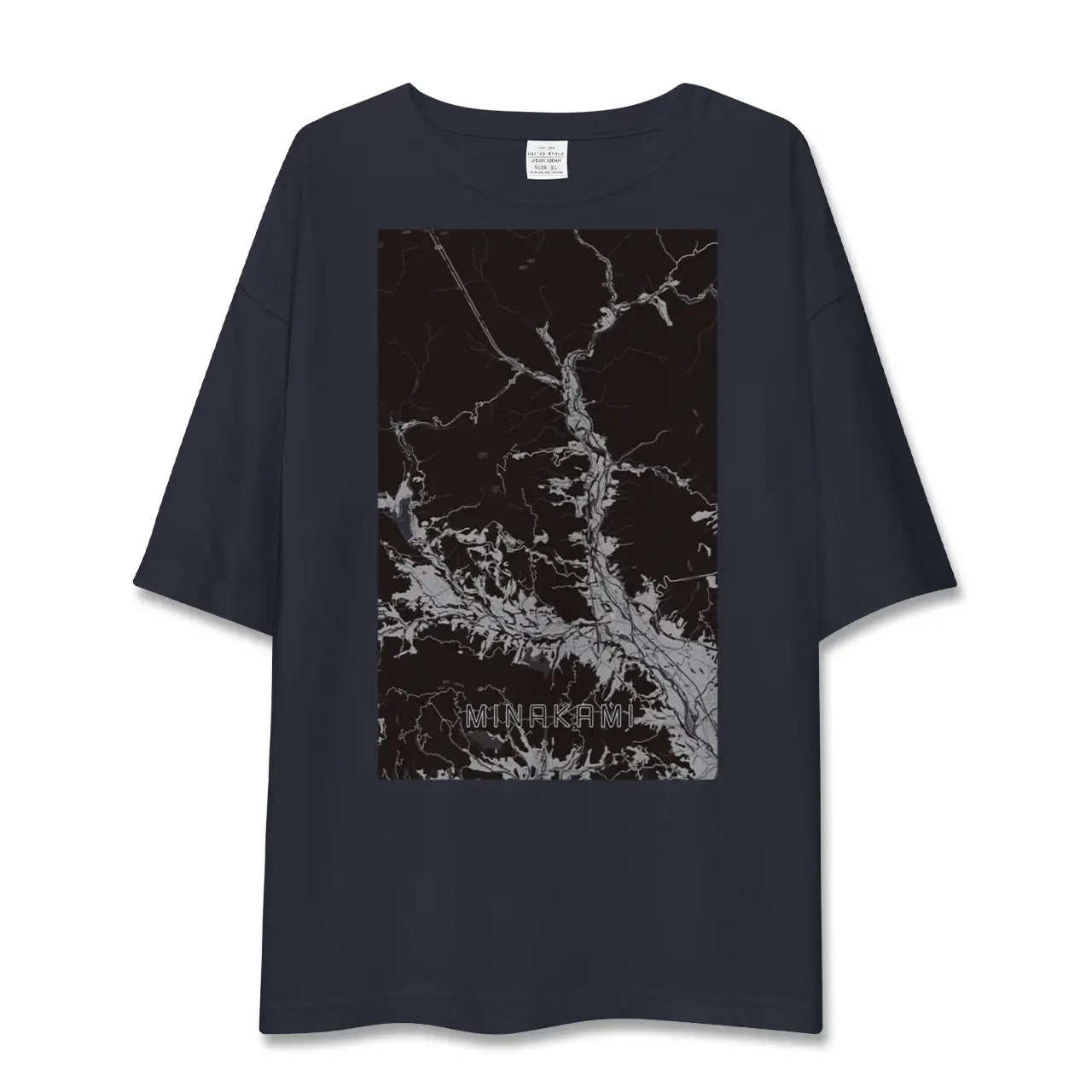【みなかみ(群馬県)】地図柄ビッグシルエットTシャツ
