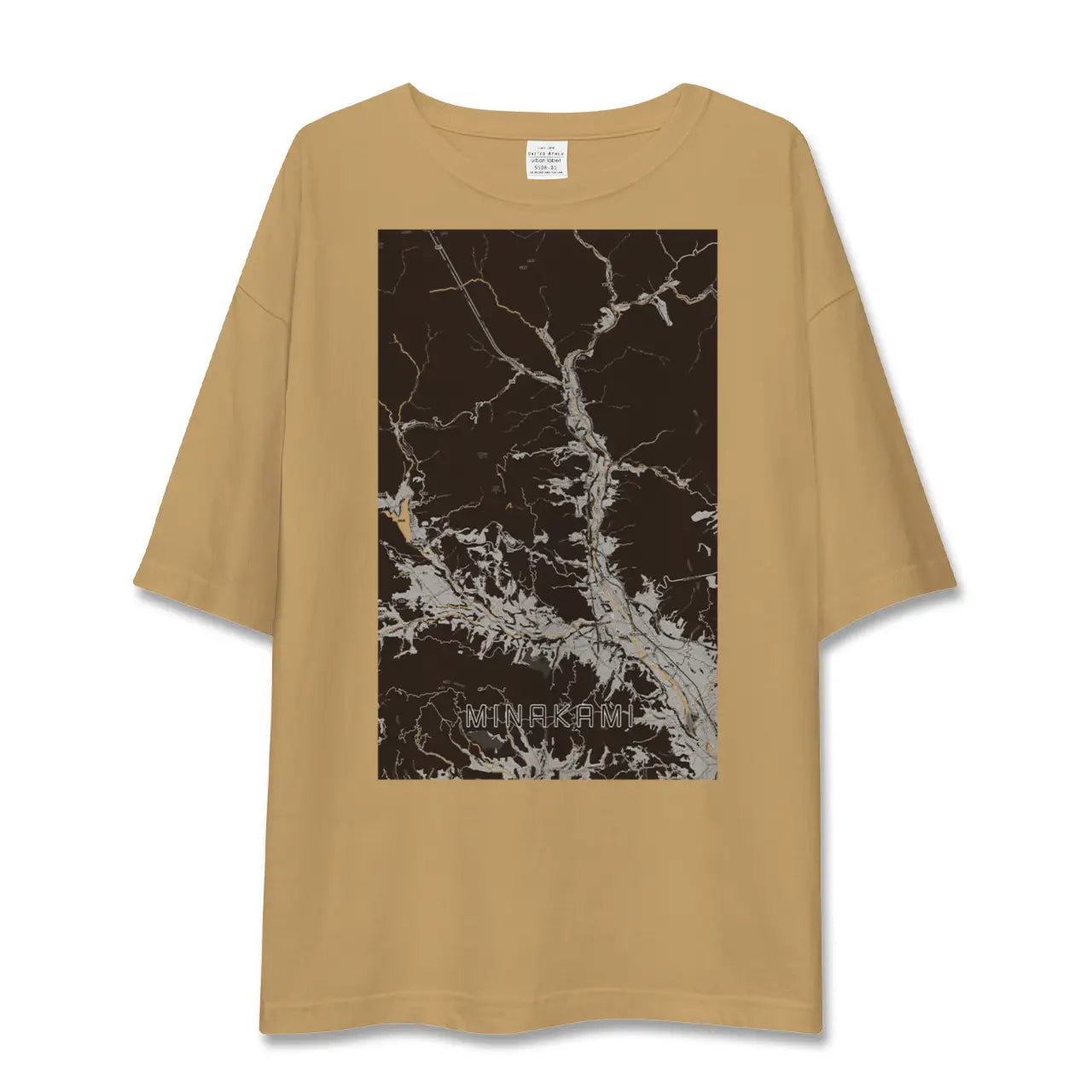 【みなかみ(群馬県)】地図柄ビッグシルエットTシャツ