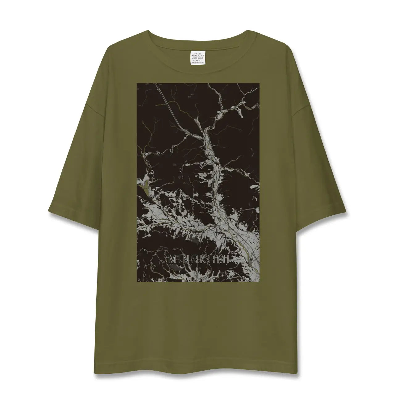 【みなかみ(群馬県)】地図柄ビッグシルエットTシャツ