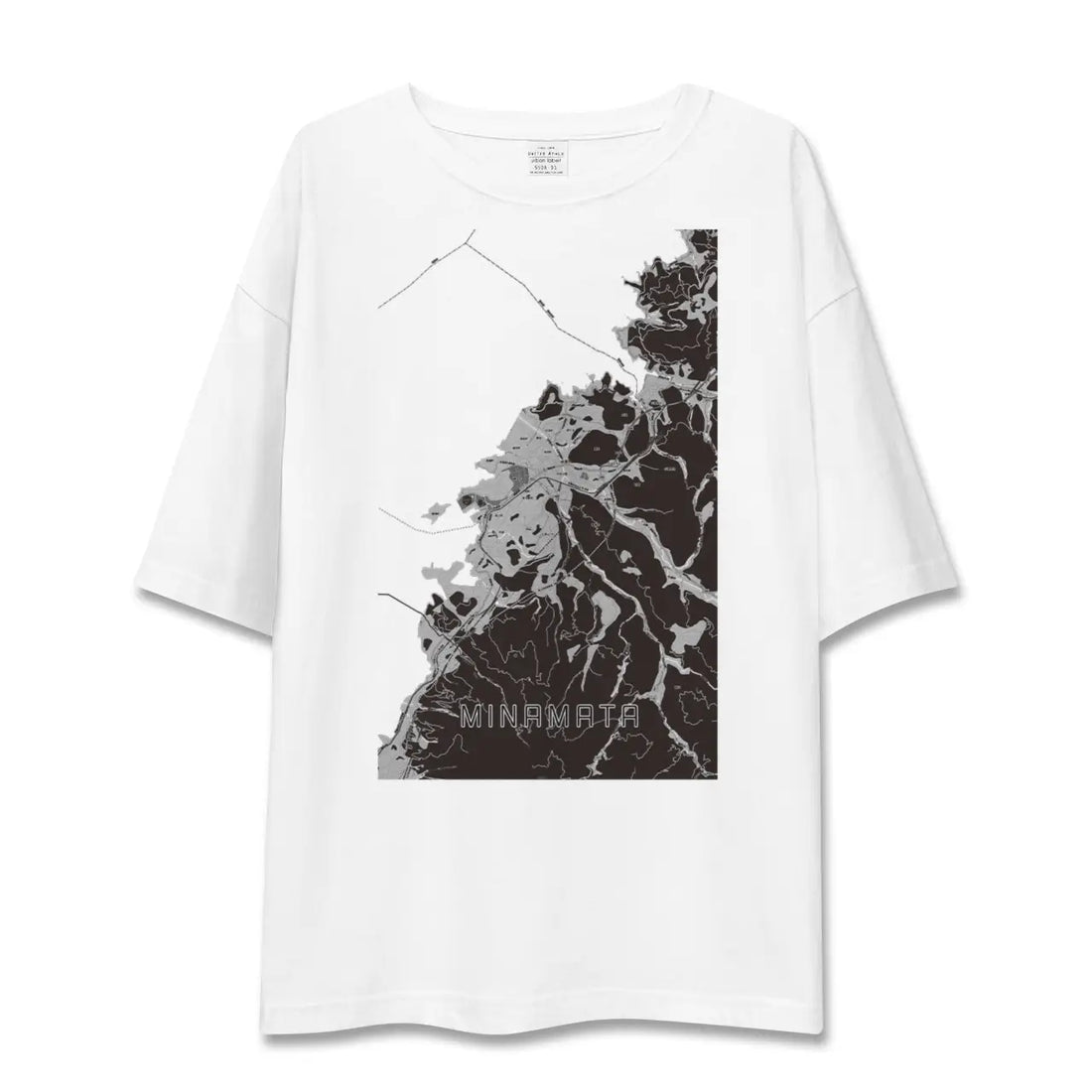 【水俣(熊本県)】地図柄ビッグシルエットTシャツ