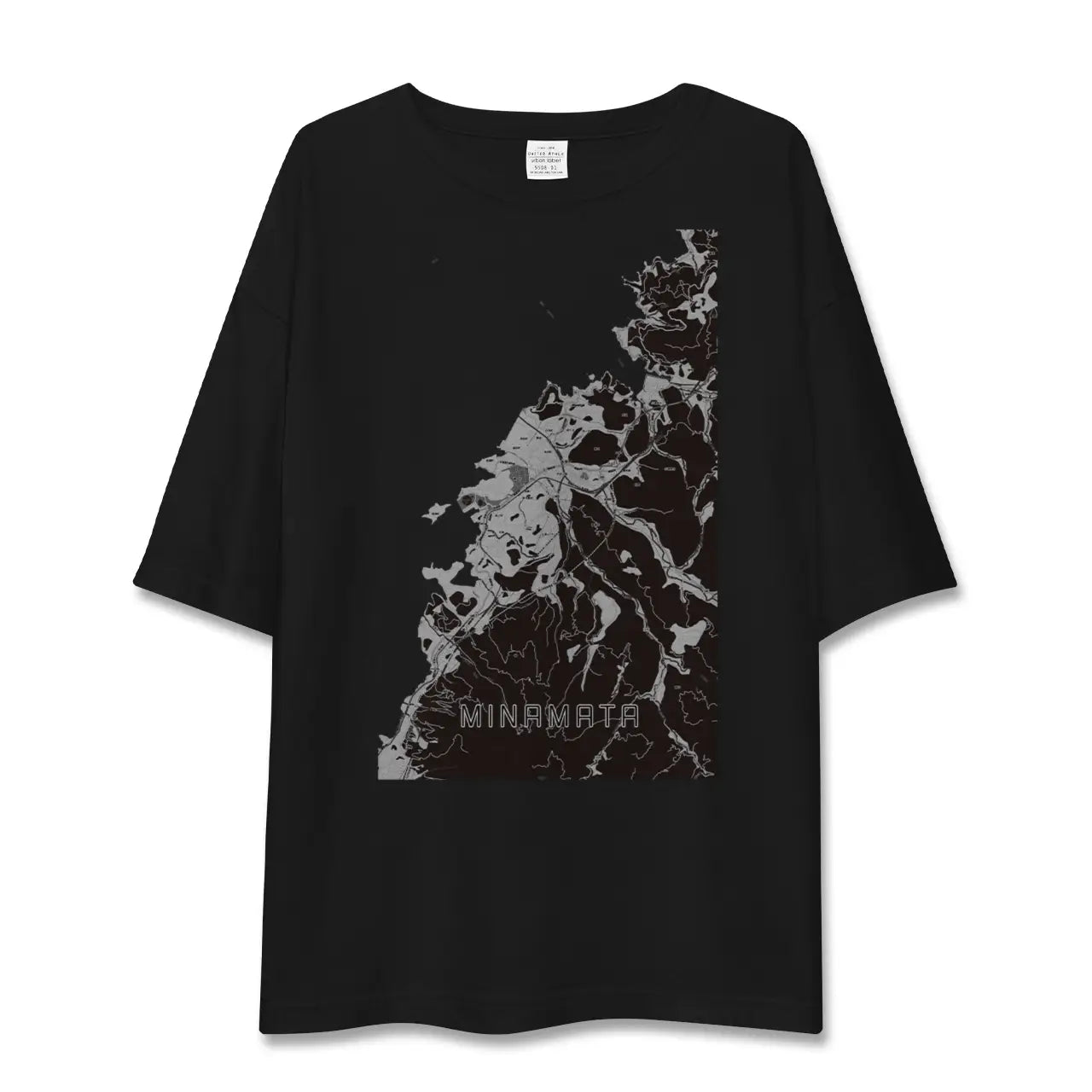 【水俣(熊本県)】地図柄ビッグシルエットTシャツ