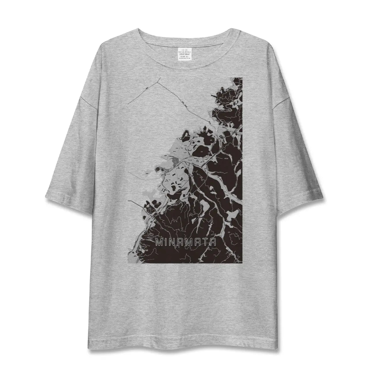 【水俣(熊本県)】地図柄ビッグシルエットTシャツ