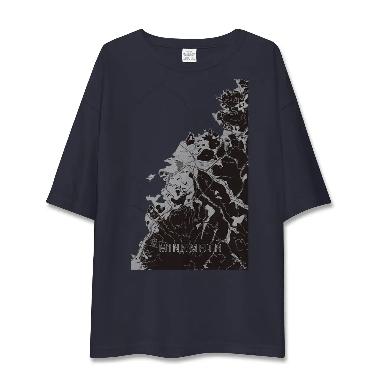 【水俣(熊本県)】地図柄ビッグシルエットTシャツ