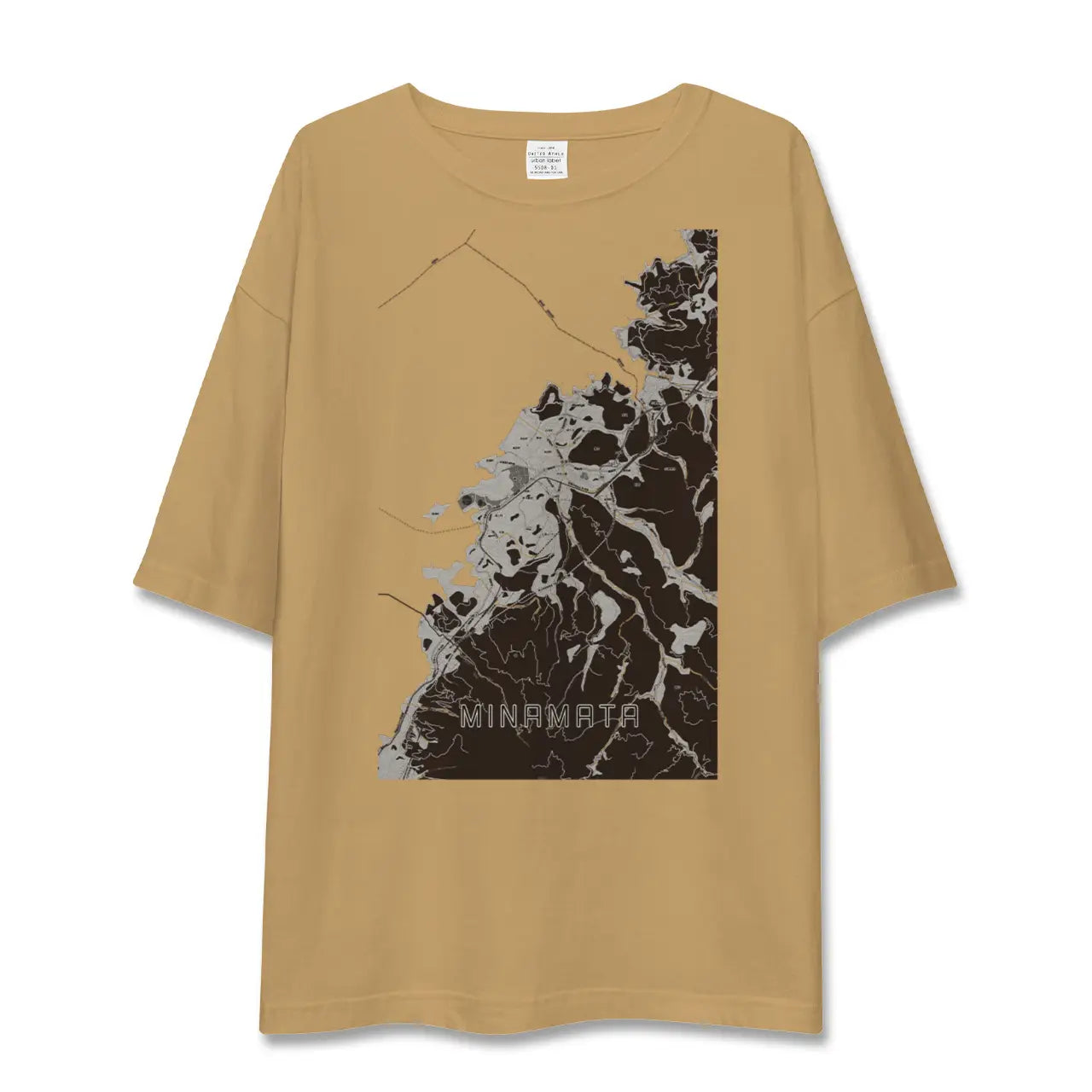【水俣(熊本県)】地図柄ビッグシルエットTシャツ