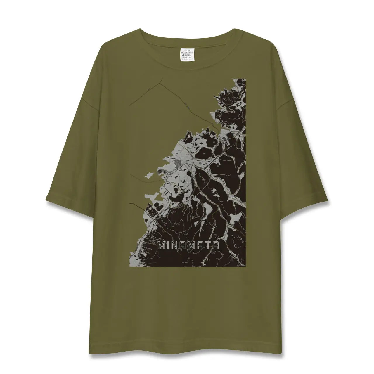 【水俣(熊本県)】地図柄ビッグシルエットTシャツ