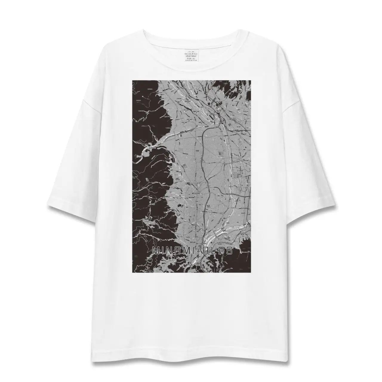 【南アルプス(山梨県)】地図柄ビッグシルエットTシャツ